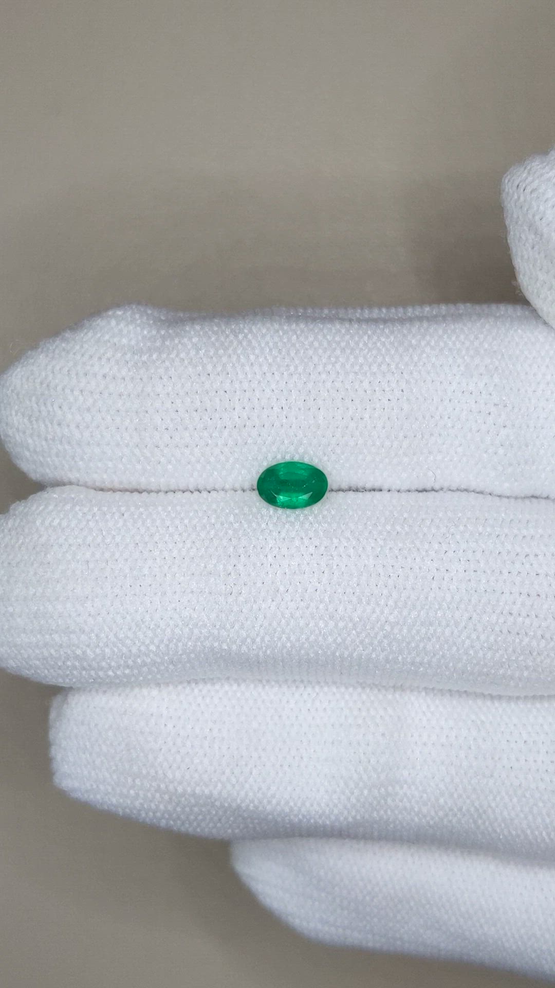 0.34 Ct. Emerald from Afghanistan Size Video