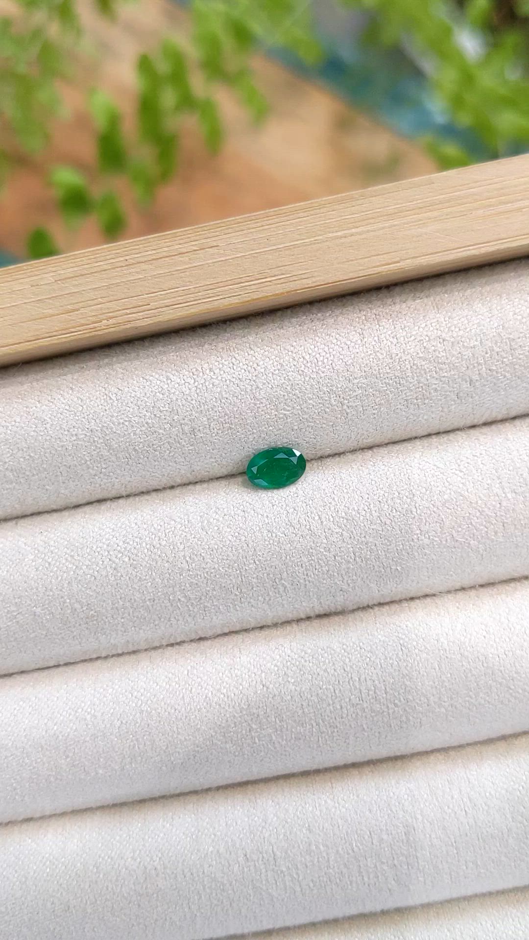 0.34 Ct. Emerald from Afghanistan Size Video