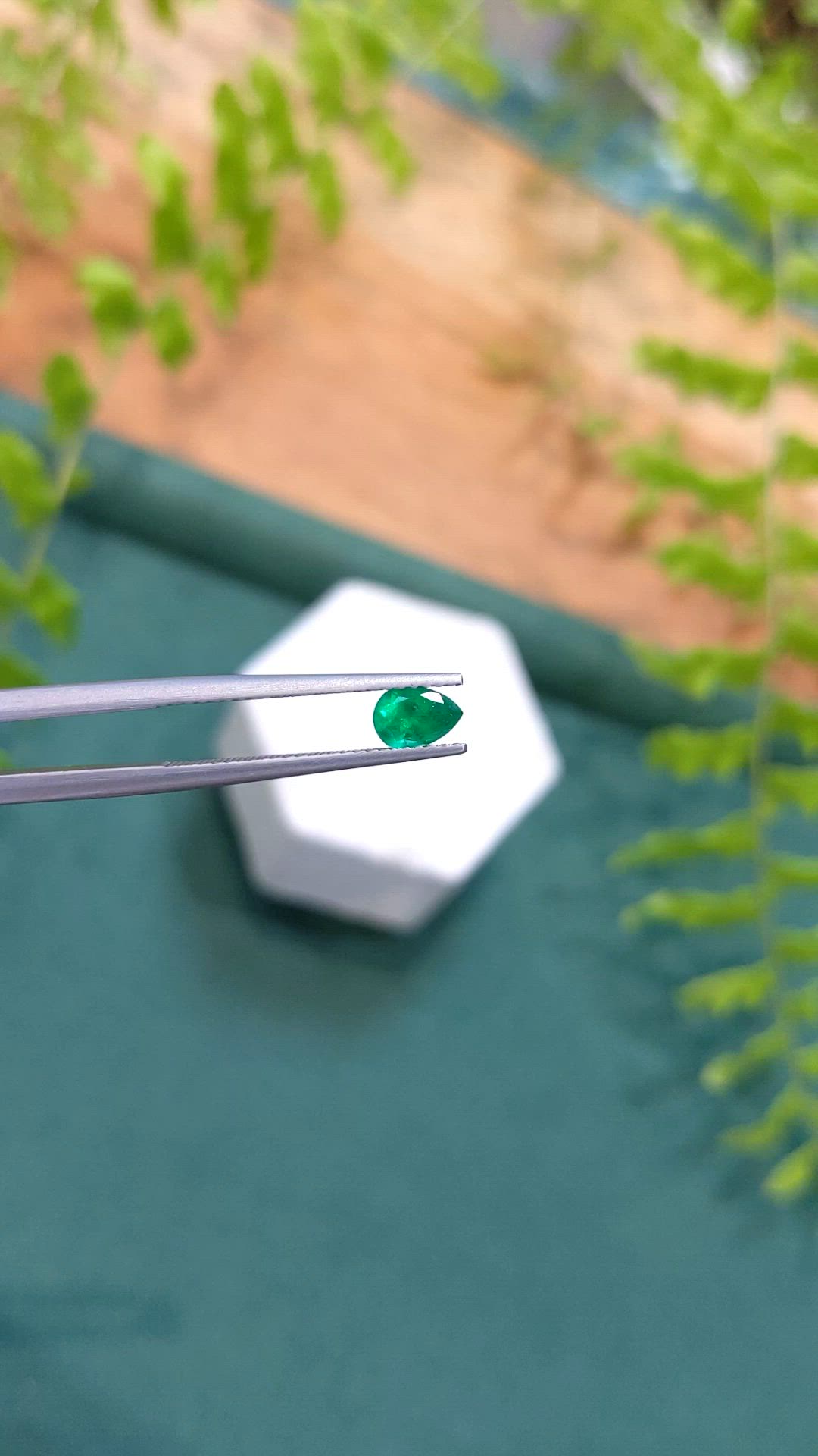 0.42 Ct. Emerald from Afghanistan Size Video