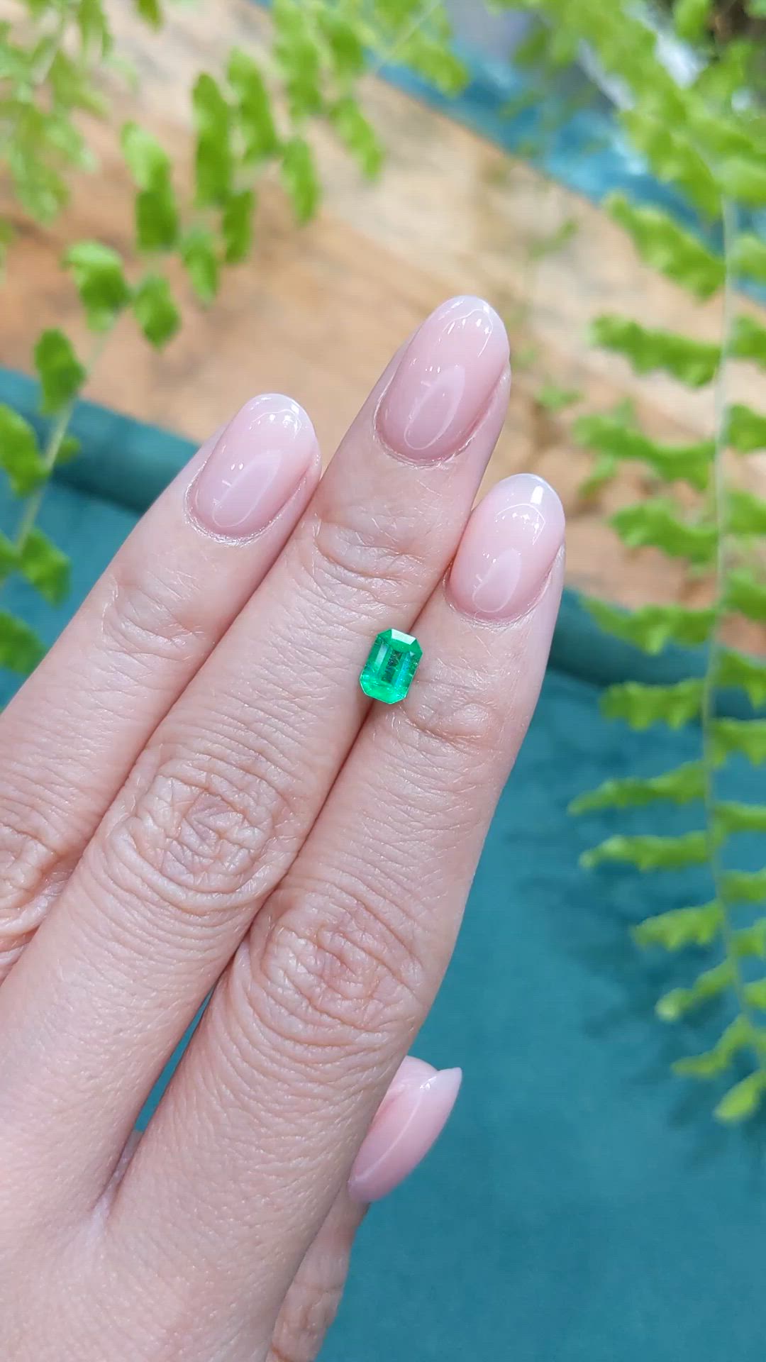 0.55 Ct. Emerald from Afghanistan Size Video