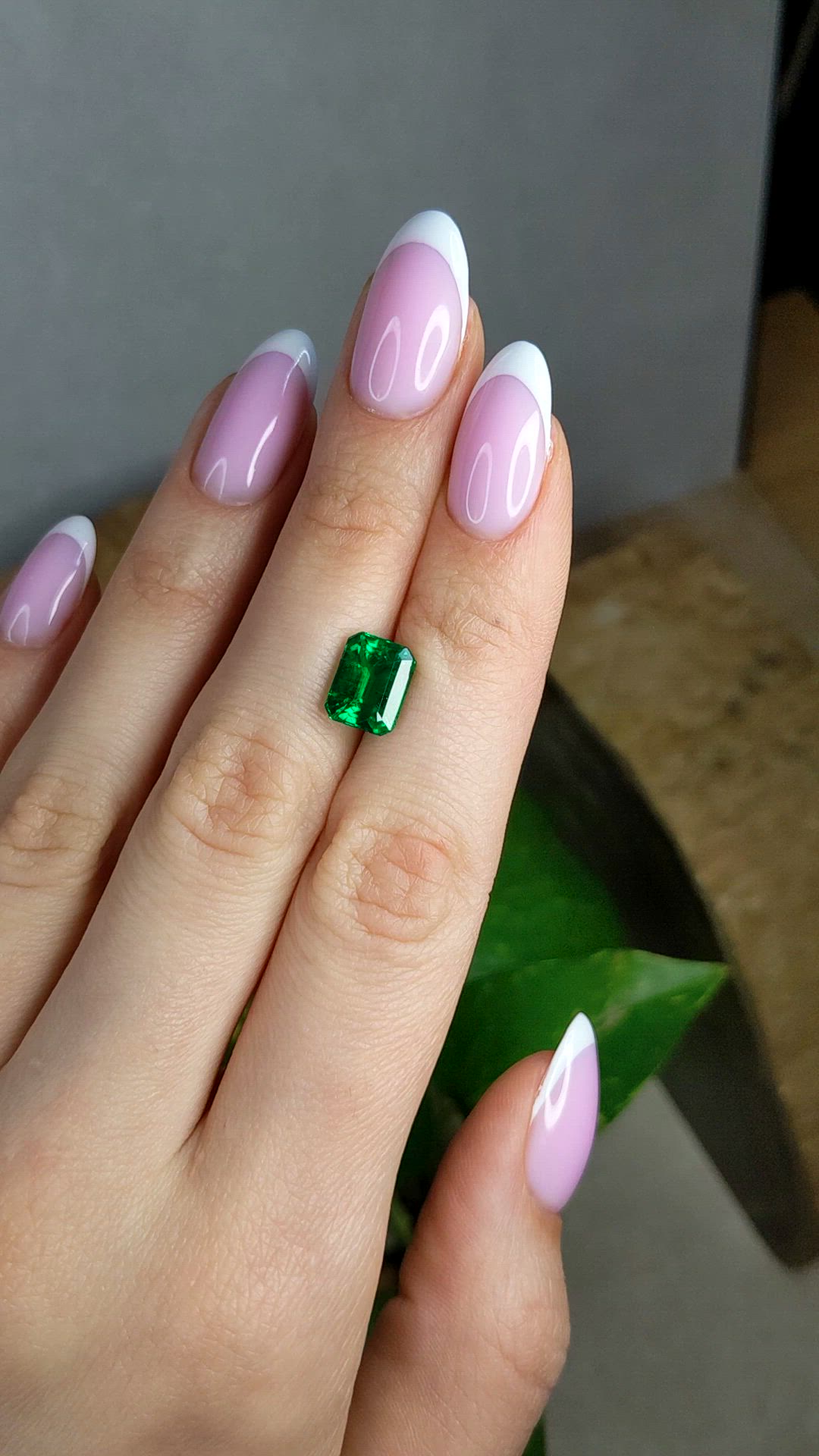 3.34 Ct. Emerald from Zambia Size Video