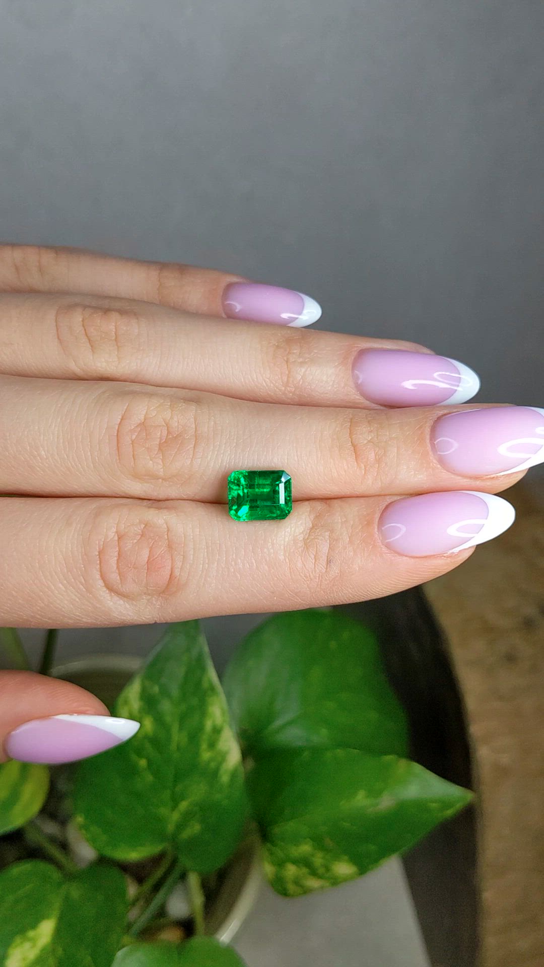 3.34 Ct. Emerald from Zambia Size Video