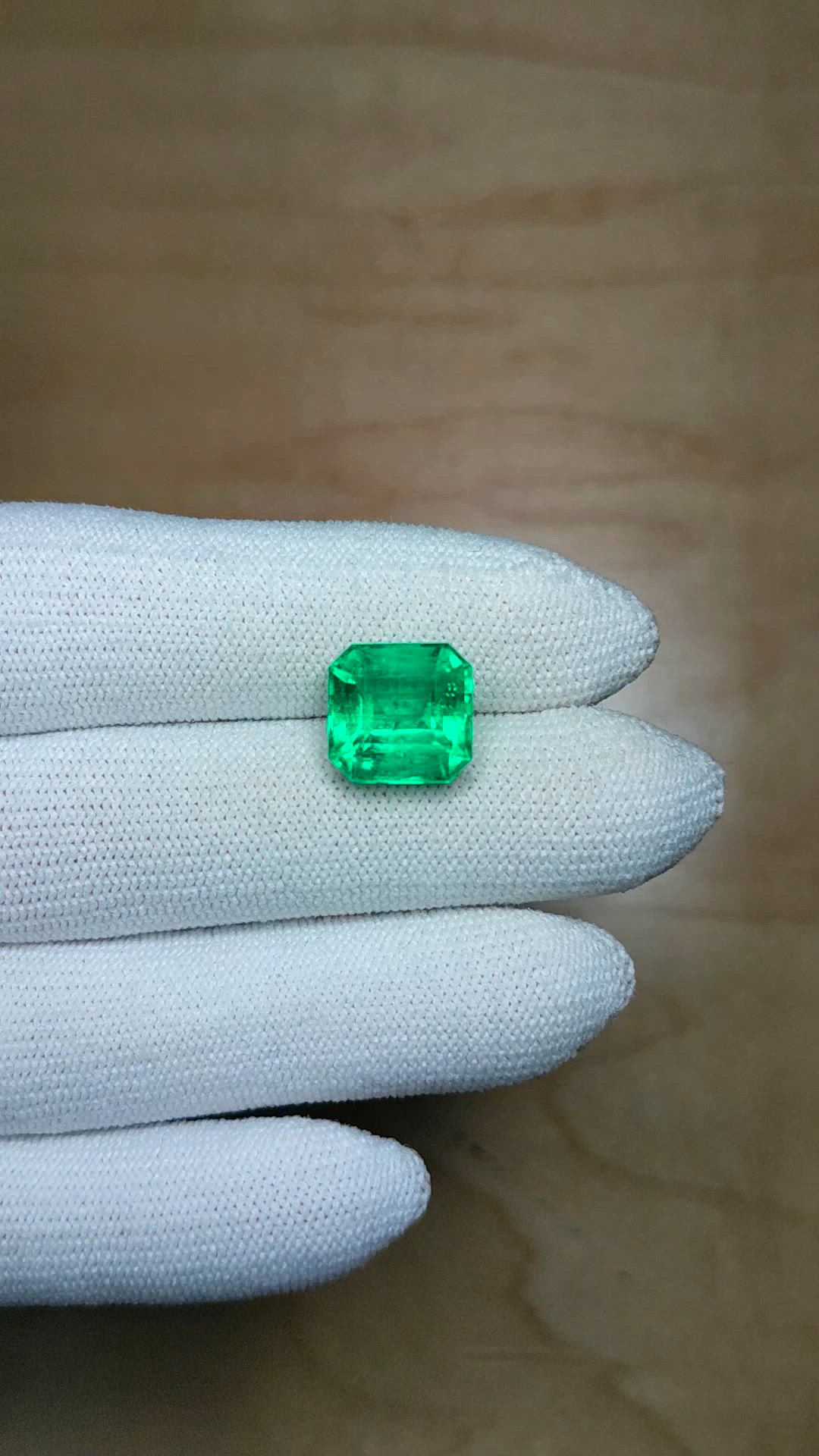 6.19 Ct. Emerald from Colombia Size Video
