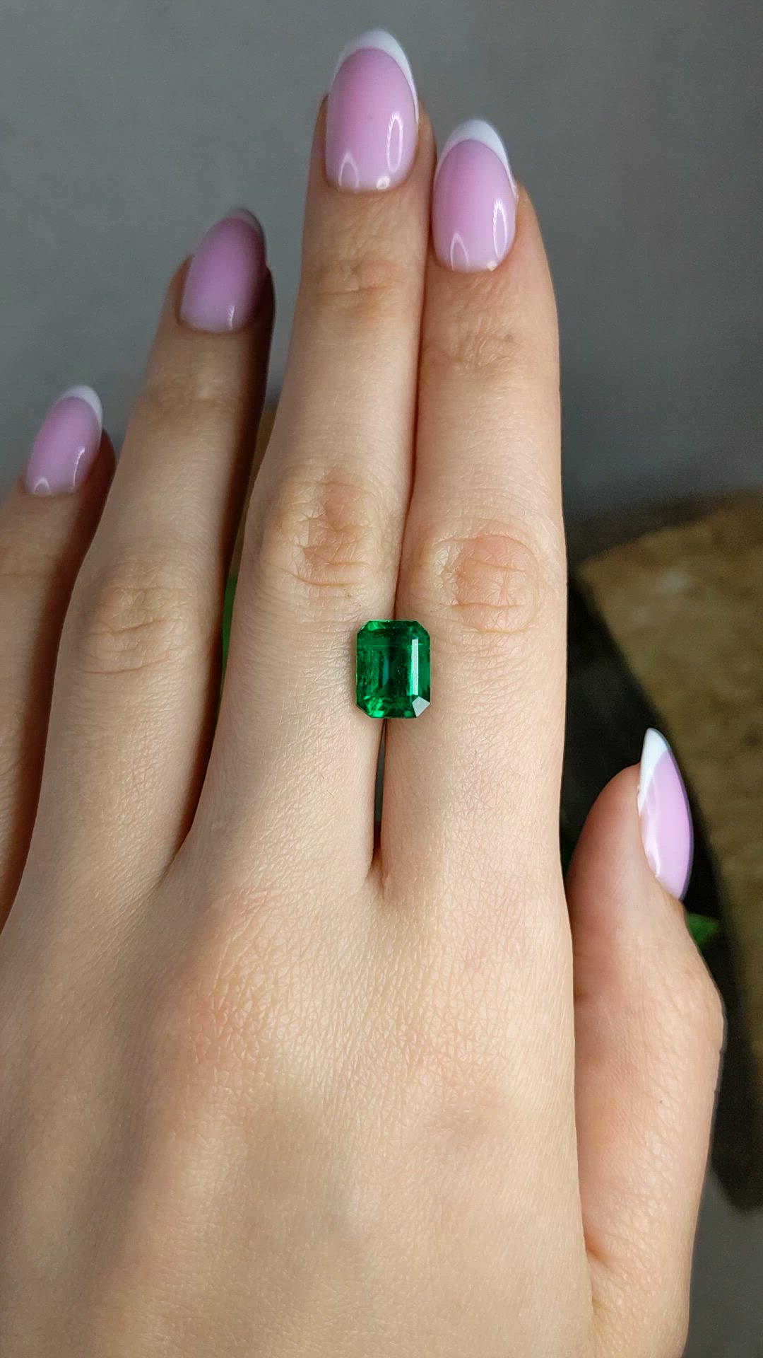 3.17 Ct. Emerald from Colombia Size Video