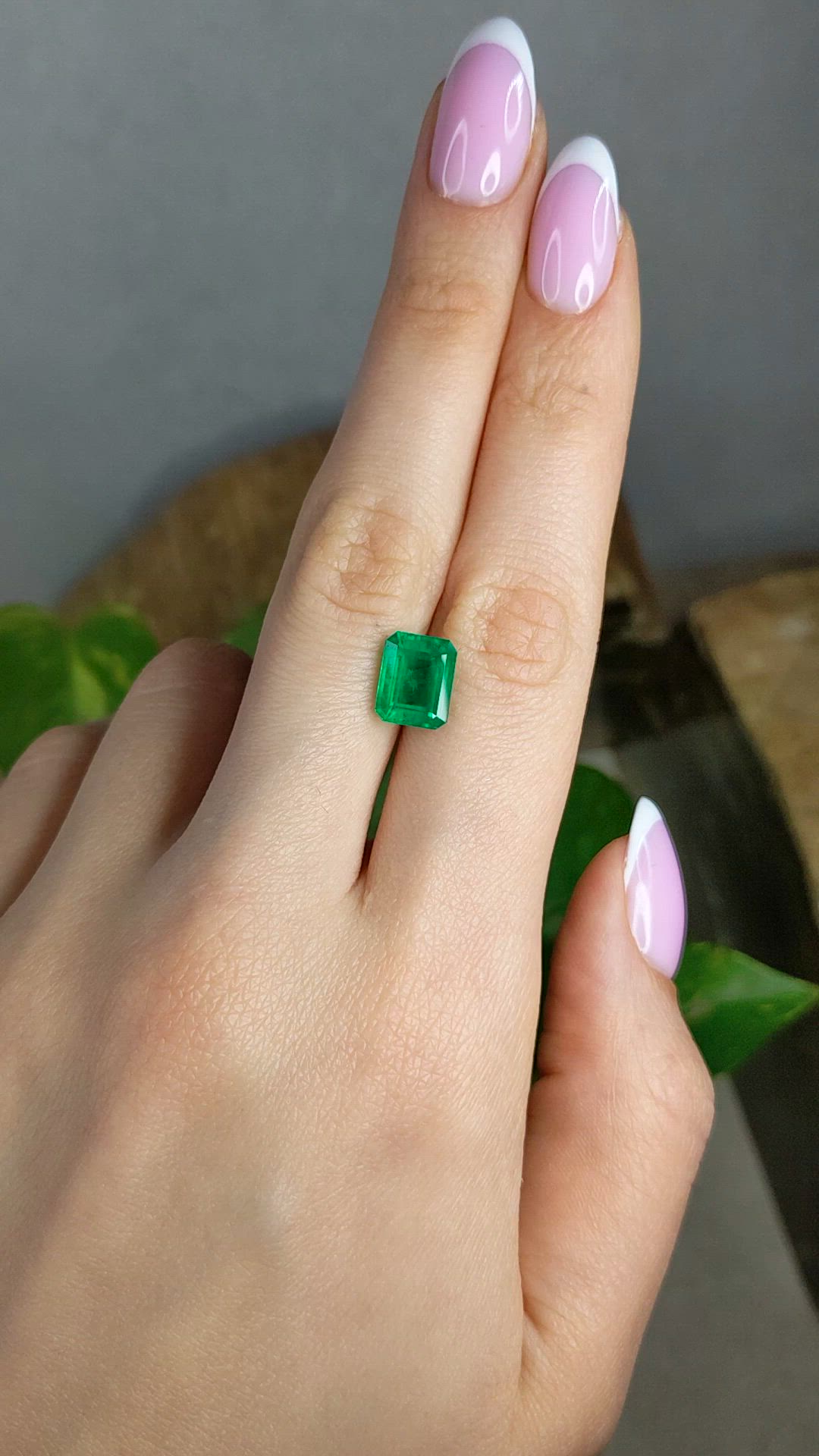 2.97 Ct. Emerald from Colombia Size Video