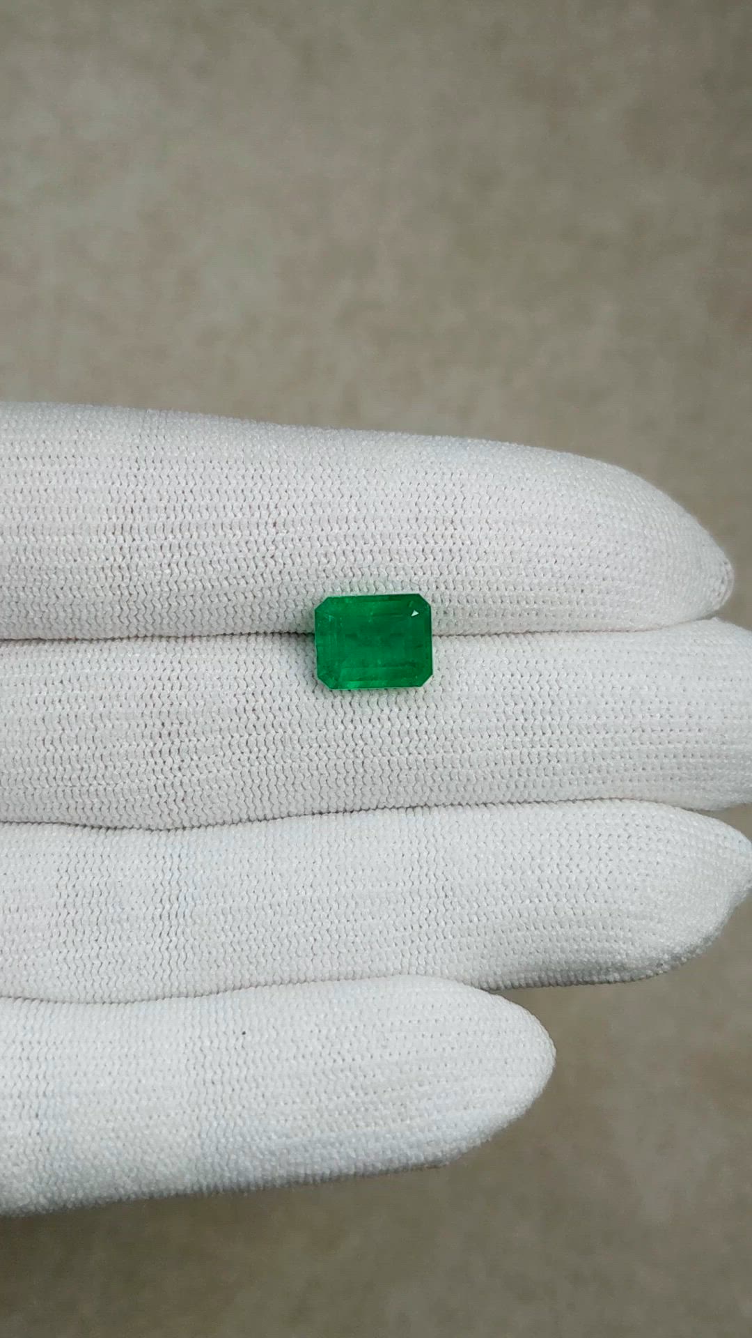 2.97 Ct. Emerald from Colombia Size Video