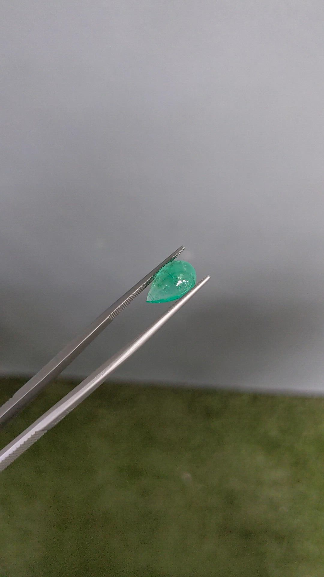 2.40 Ct. Cabochon Emerald from Colombia Size Video