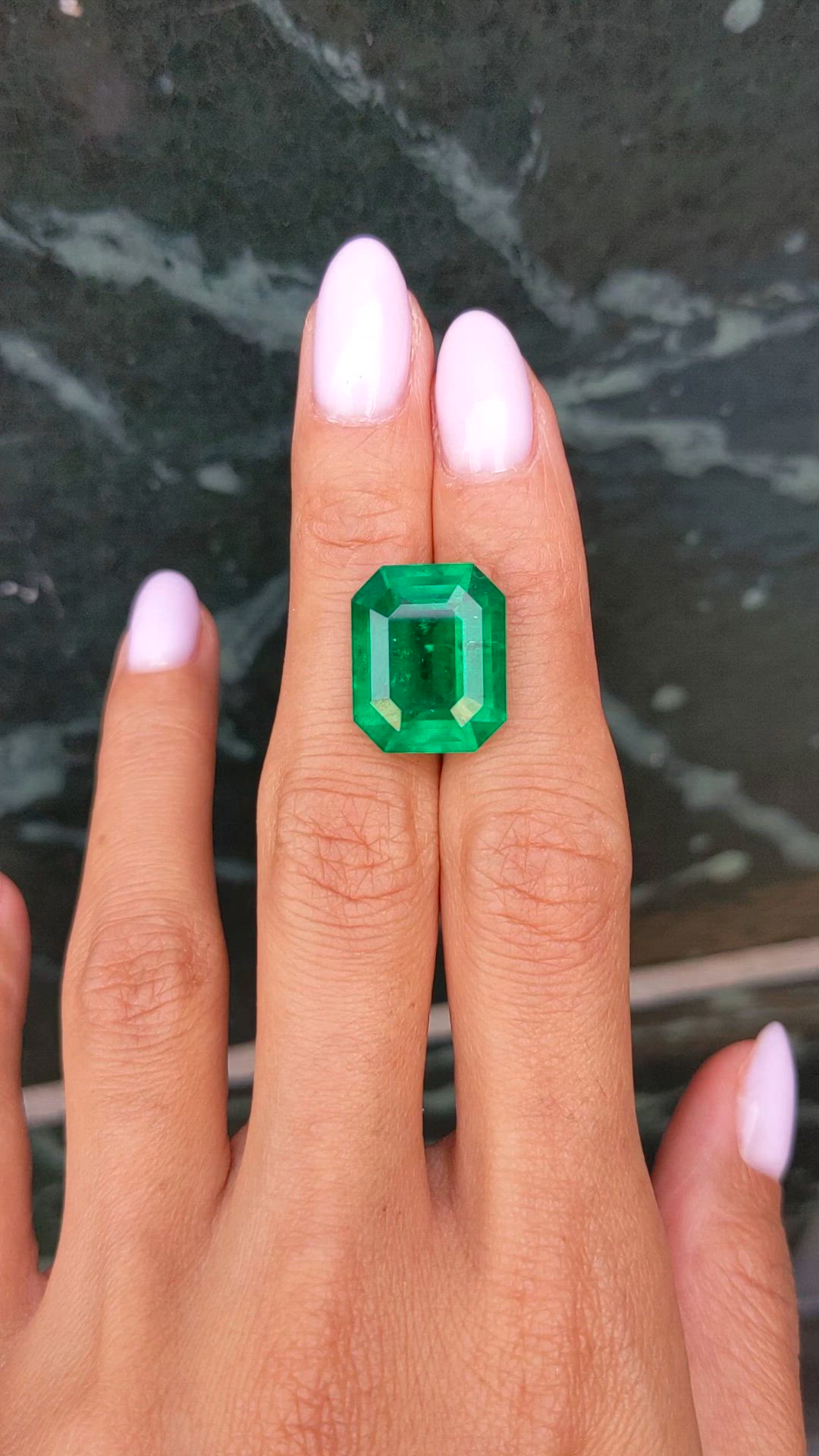 12.23 Ct. Emerald from Colombia Size Video