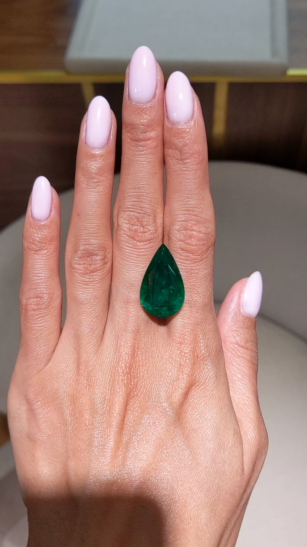 14.28 Ct. Emerald from Zambia Size Video