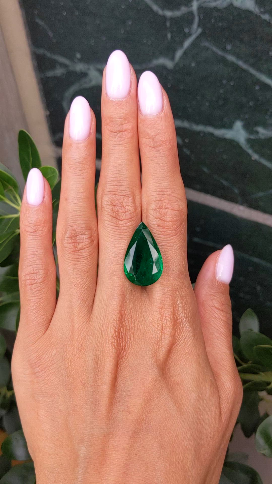 14.28 Ct. Emerald from Zambia Size Video
