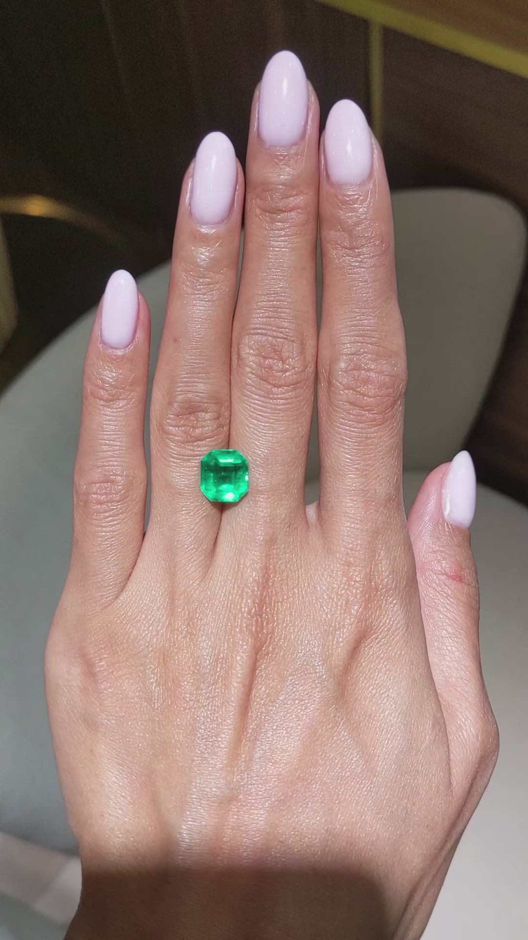 3.38 Ct. Emerald from Colombia Size Video
