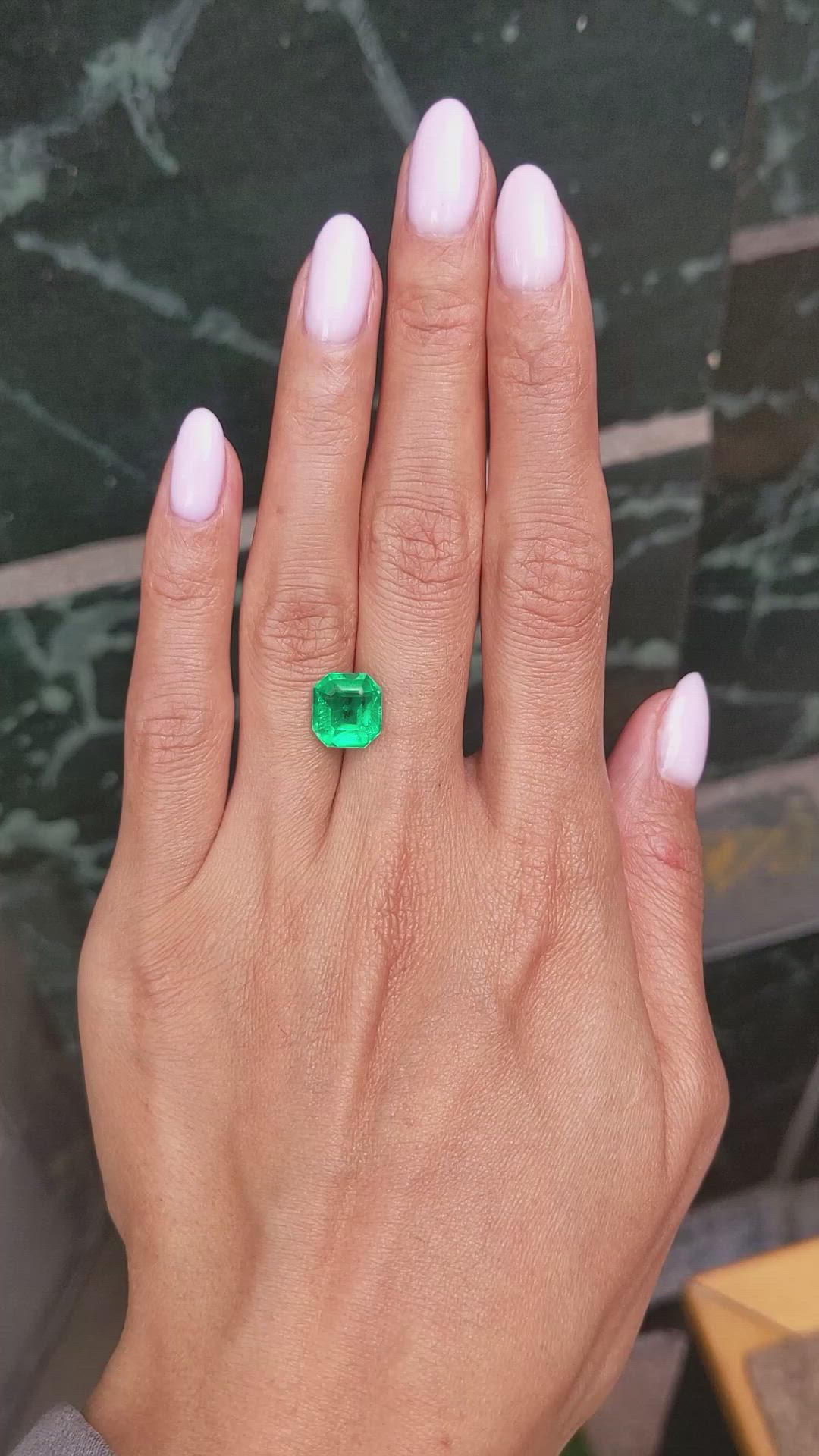 3.38 Ct. Emerald from Colombia Size Video
