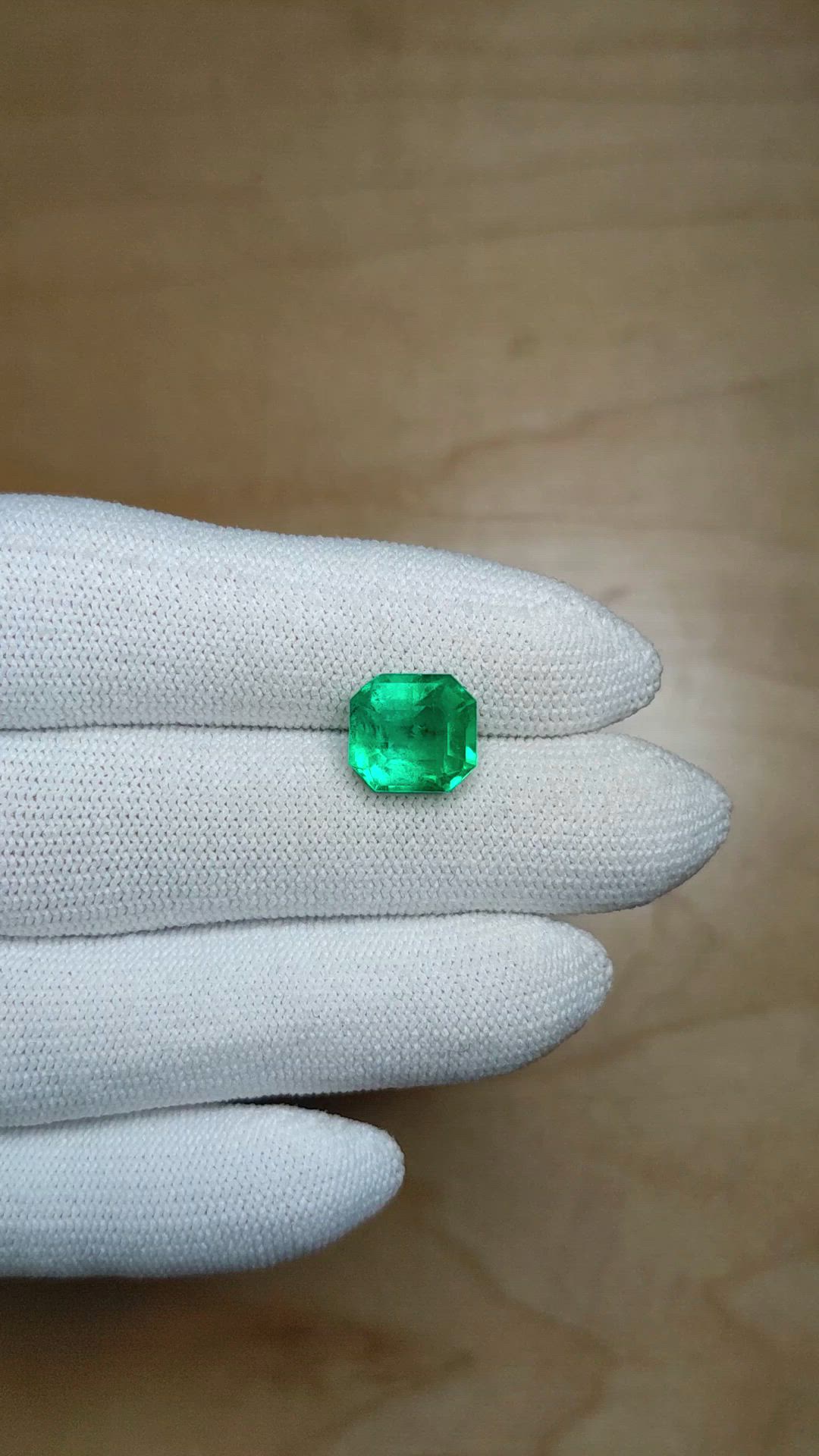 3.38 Ct. Emerald from Colombia Size Video