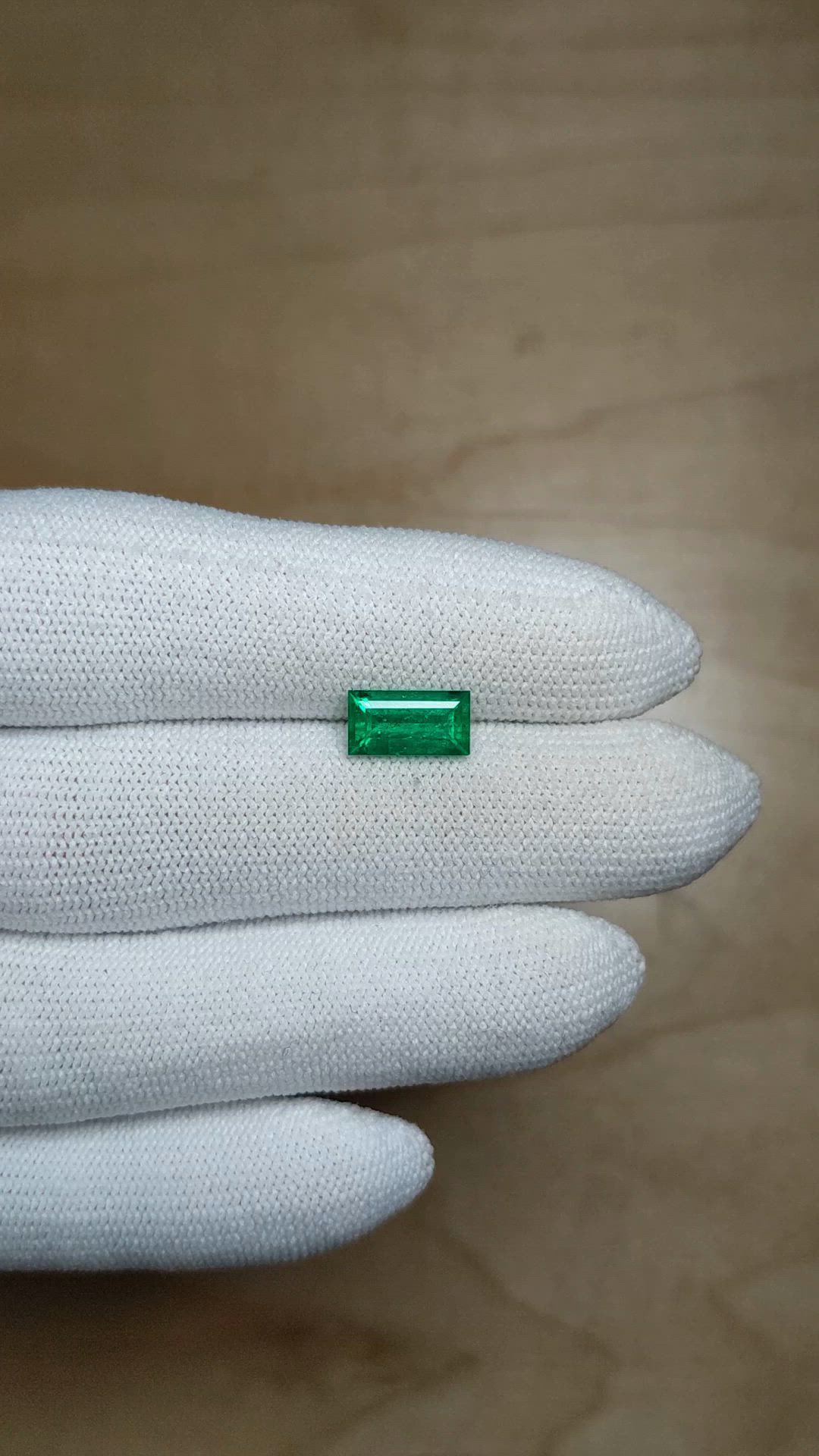 1.38 Ct. Emerald from Colombia Size Video