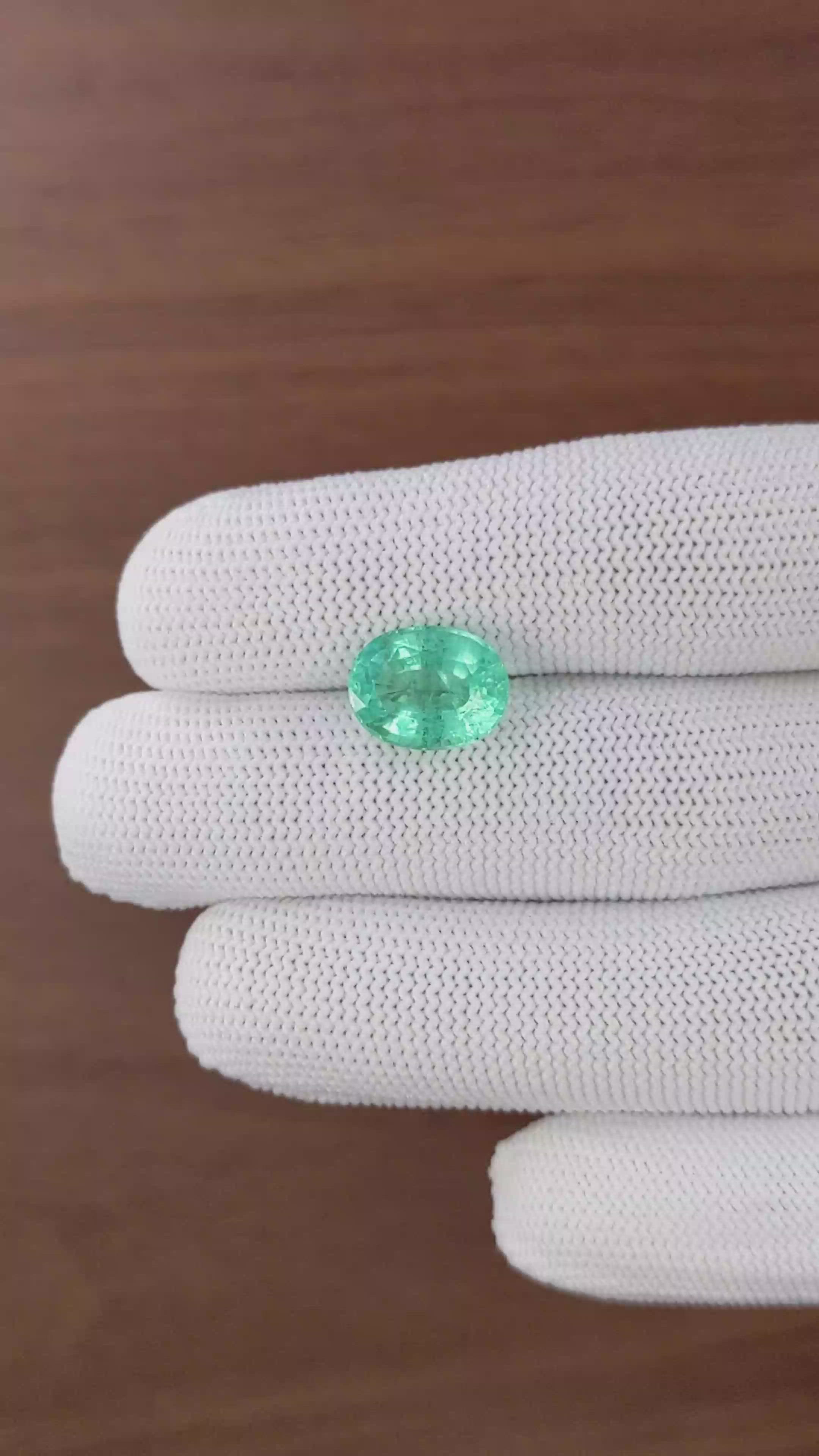 5.02 Ct. Emerald from Zambia Size Video
