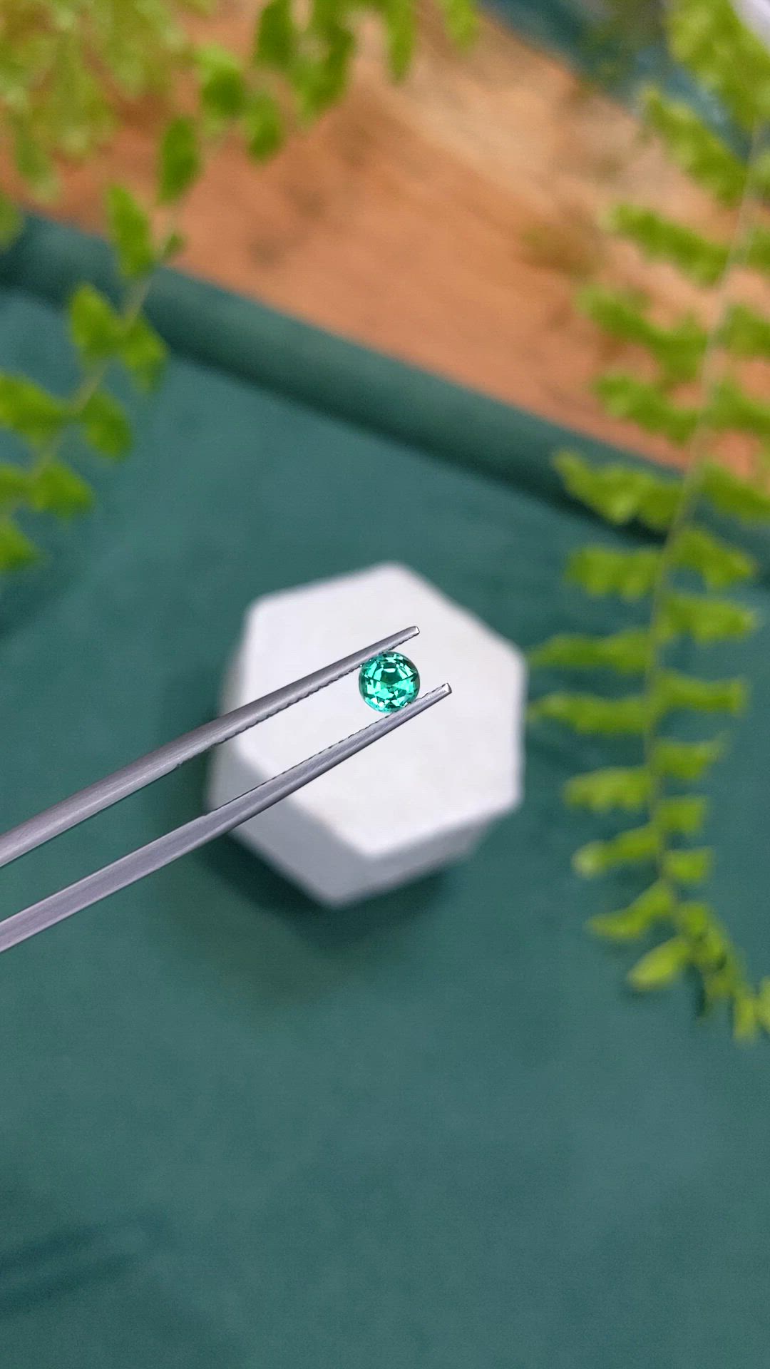0.33 Ct. Emerald from Zambia Size Video