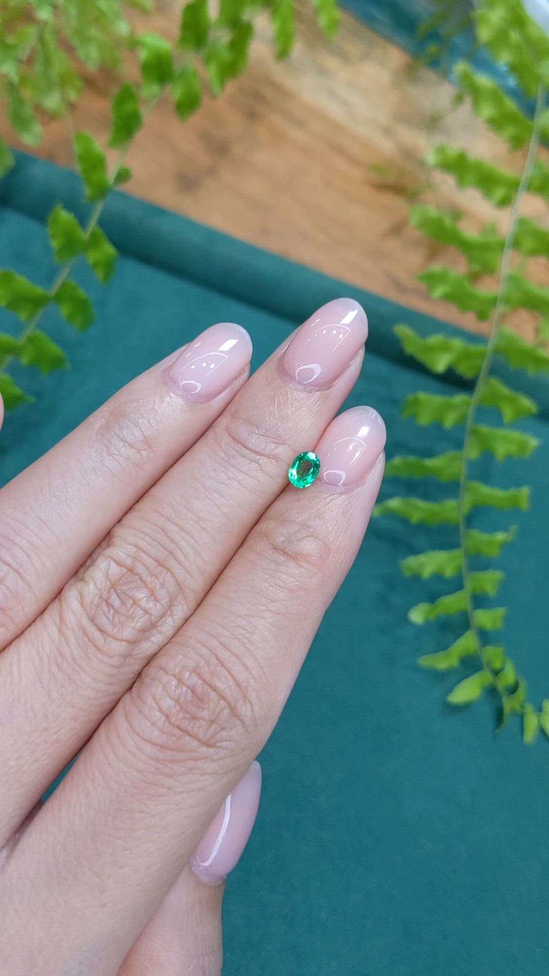0.33 Ct. Emerald from Zambia Size Video