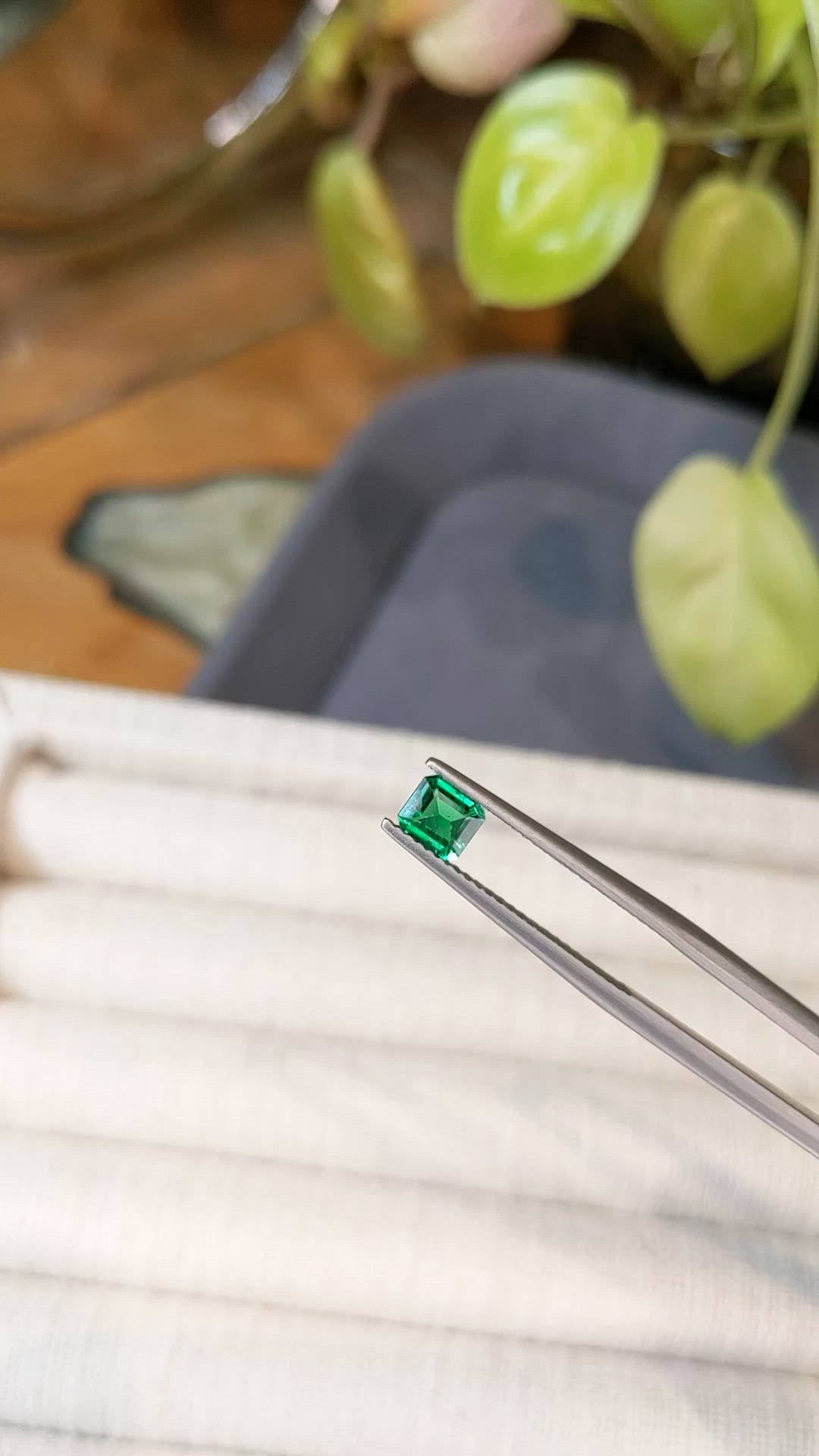 0.42 Ct. Emerald from Zambia Size Video