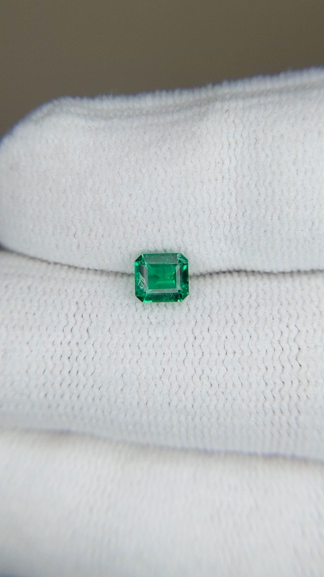 0.42 Ct. Emerald from Zambia Size Video