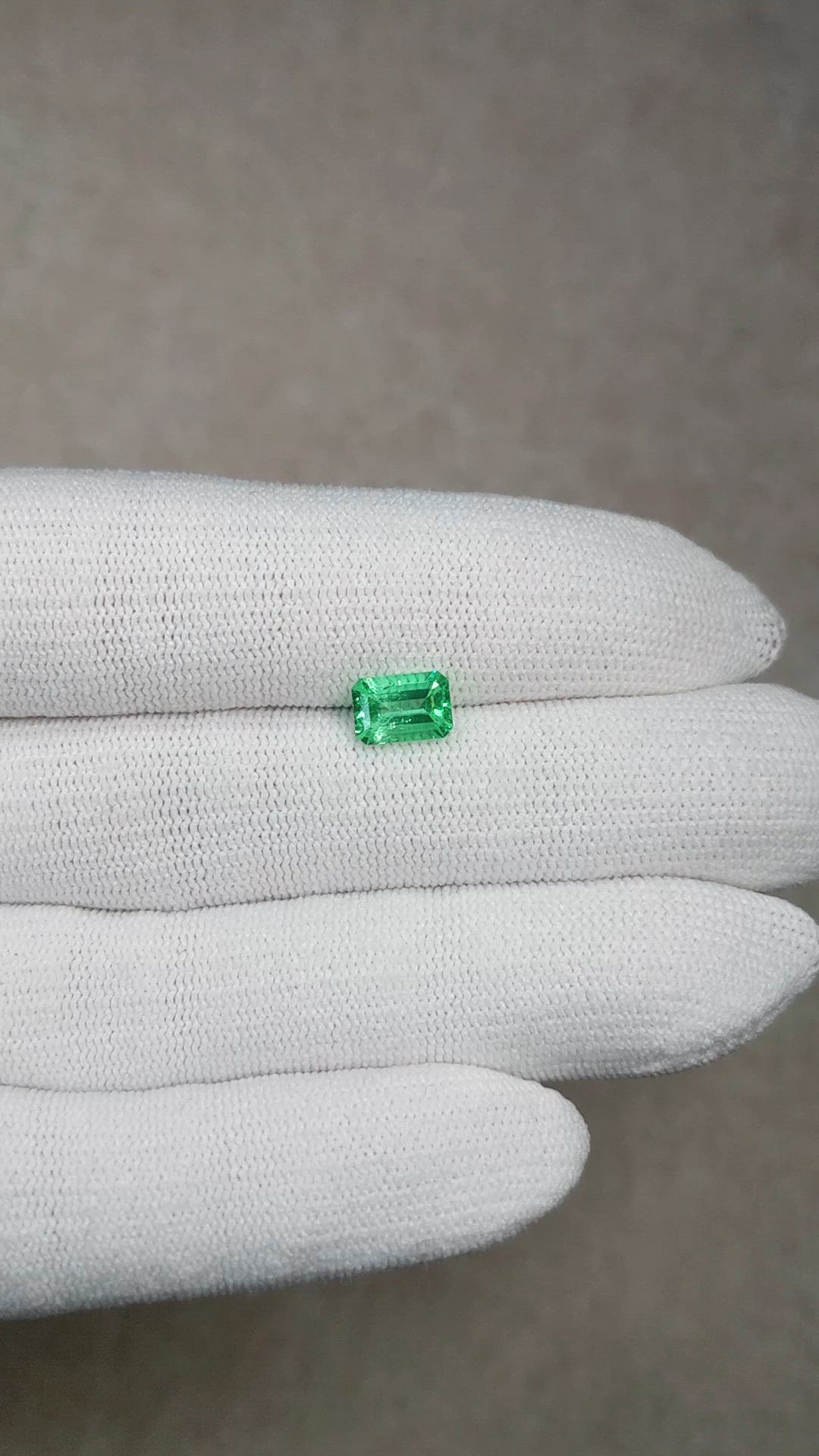 1.08 Ct. Emerald from Colombia Size Video