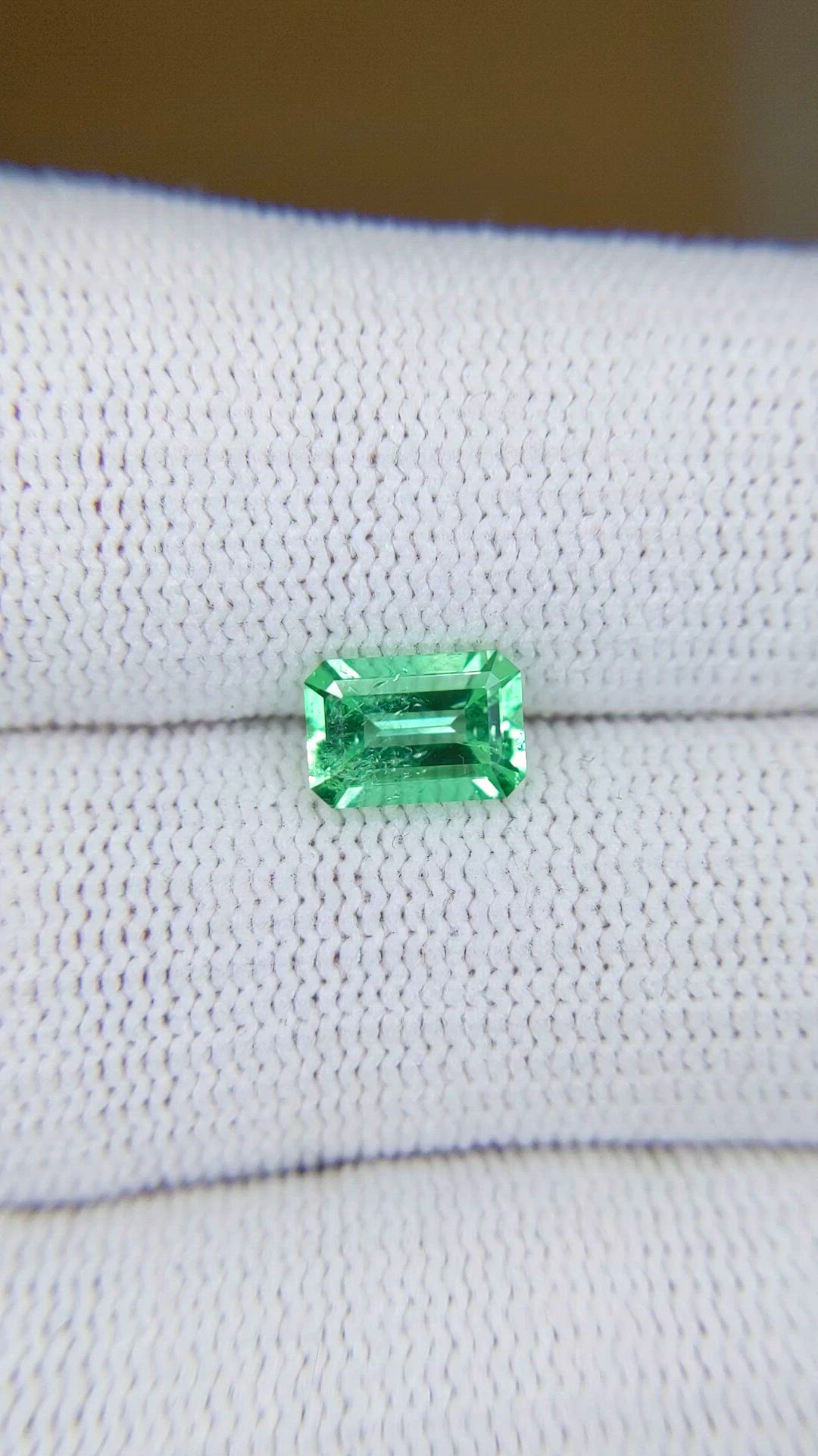 1.08 Ct. Emerald from Colombia Size Video