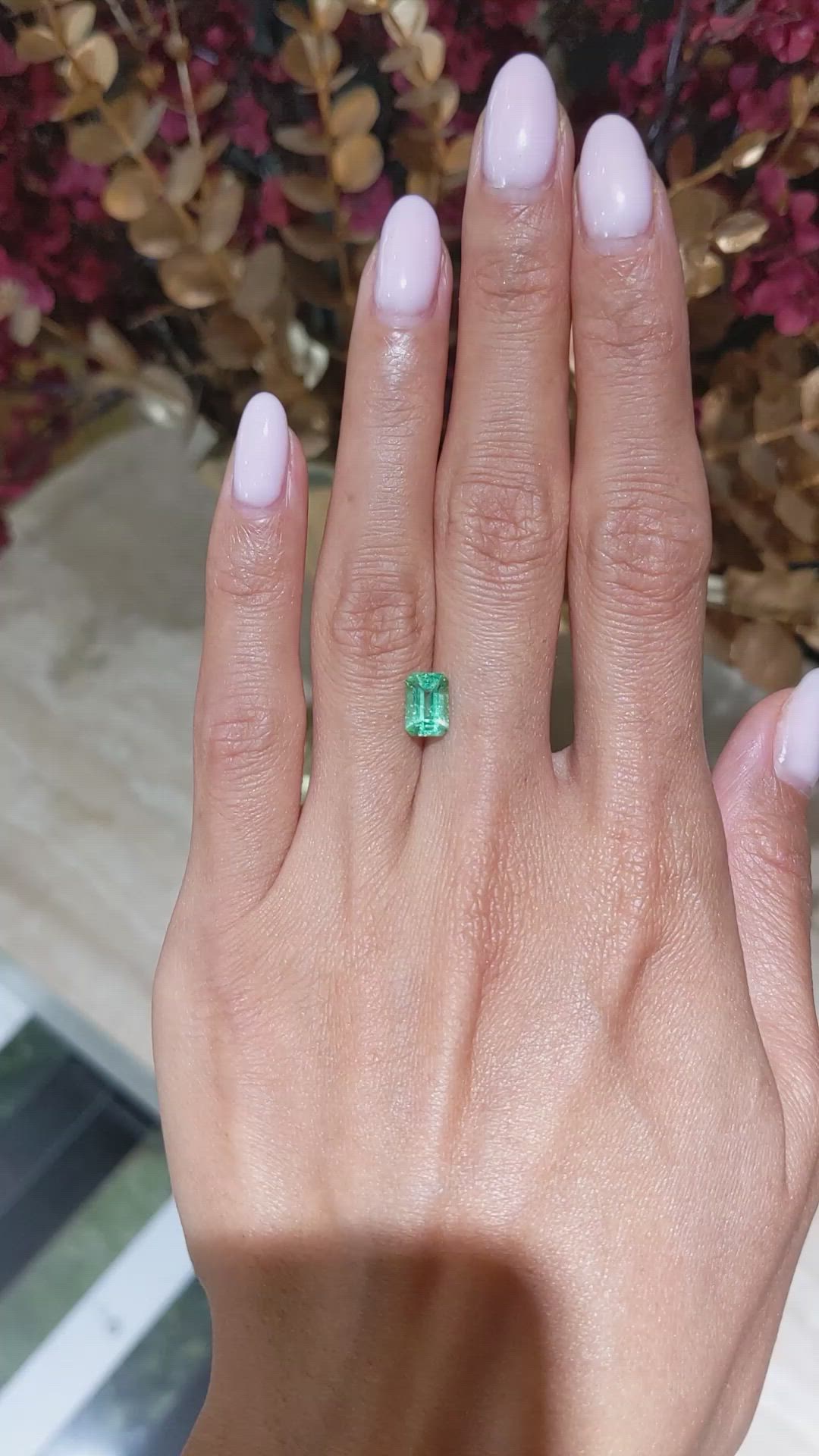 1.08 Ct. Emerald from Colombia Size Video