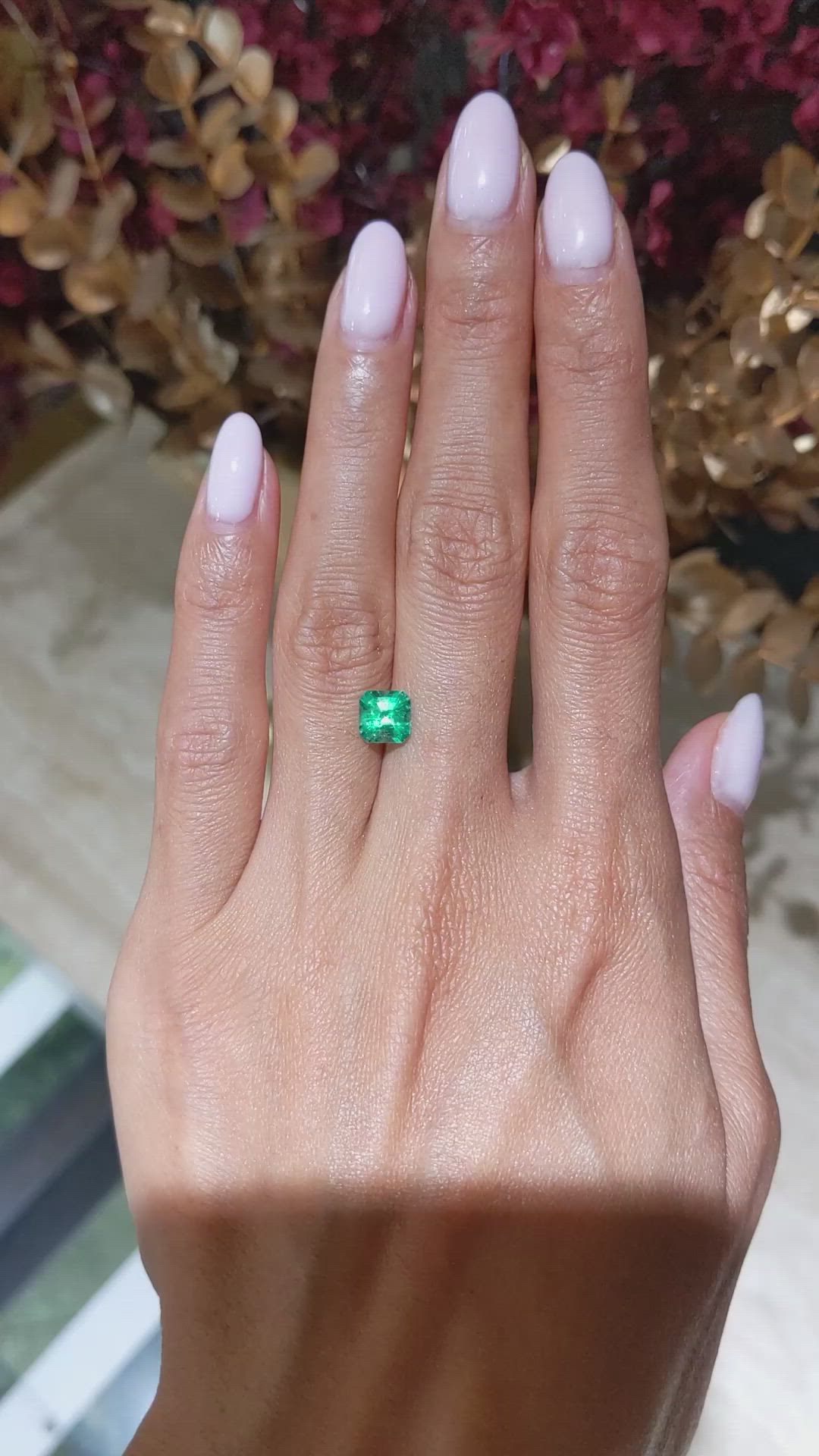 1.18 Ct. Emerald from Colombia Size Video