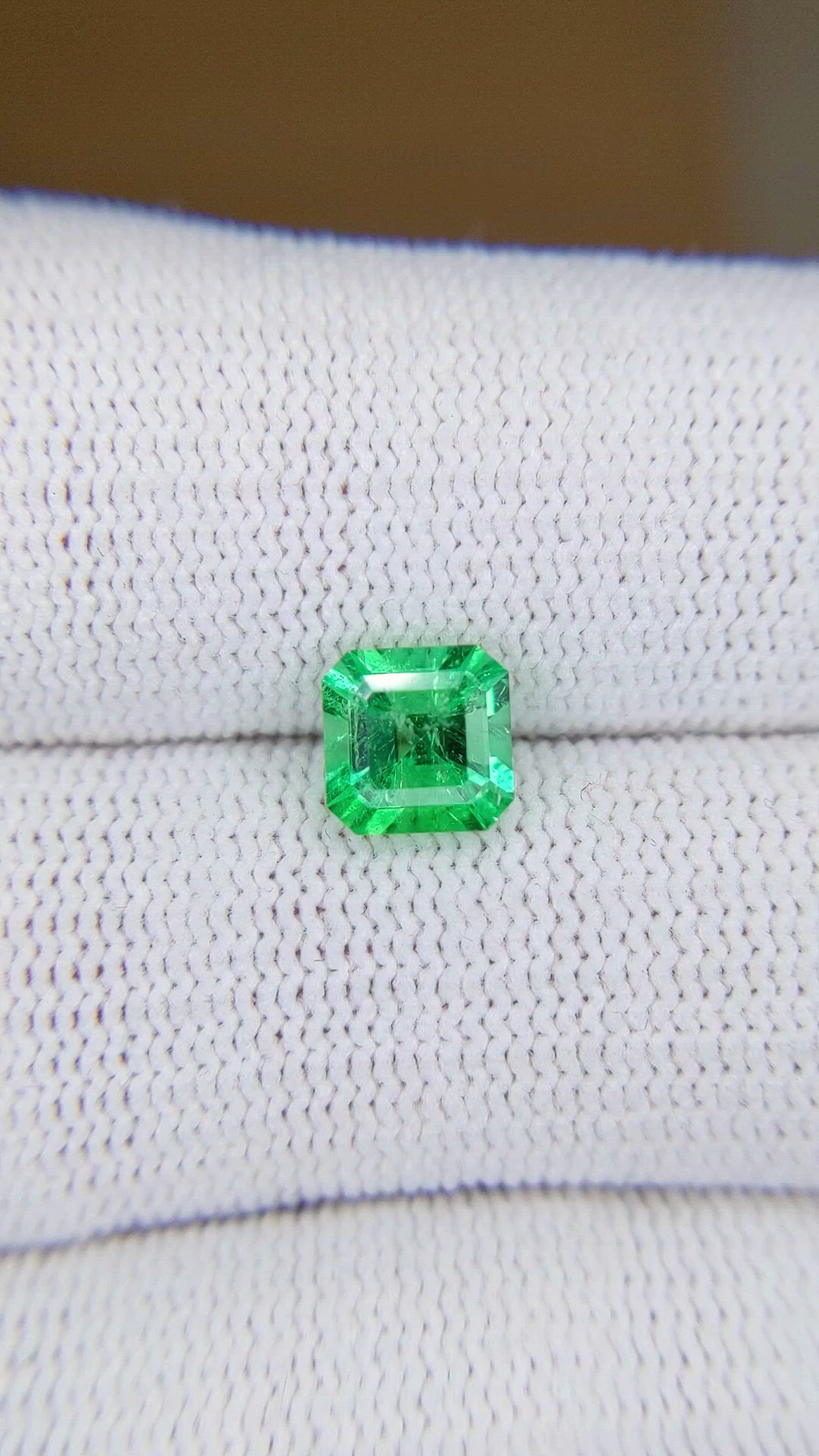 1.18 Ct. Emerald from Colombia Size Video