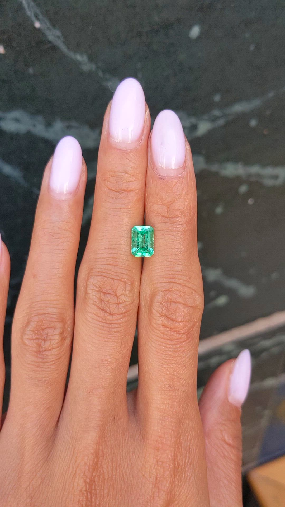 1.34 Ct. Emerald from Colombia Size Video