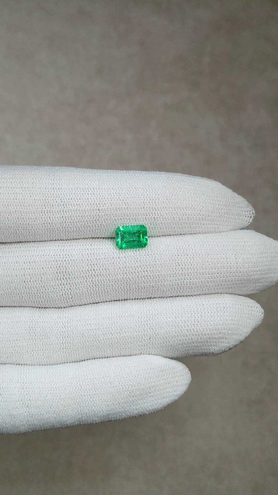 1.34 Ct. Emerald from Colombia Size Video