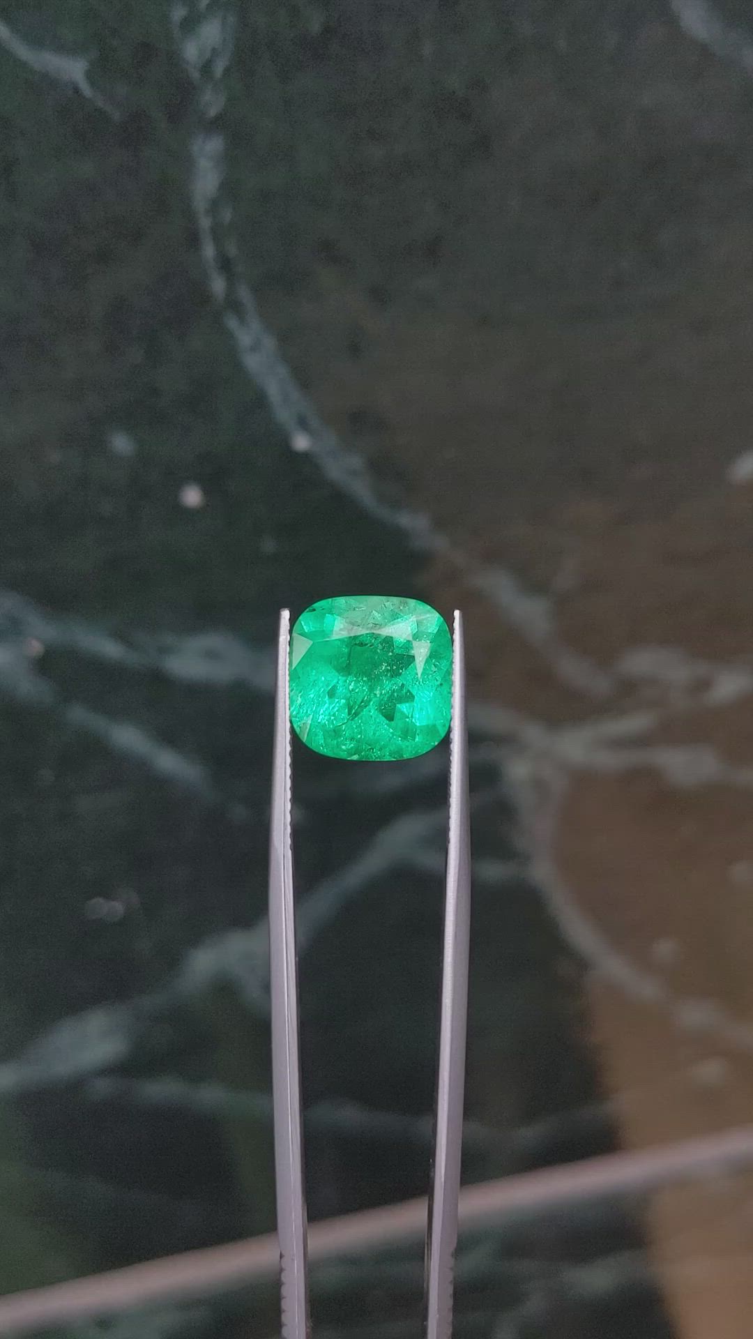 6.84 Ct. Emerald from Colombia Size Video