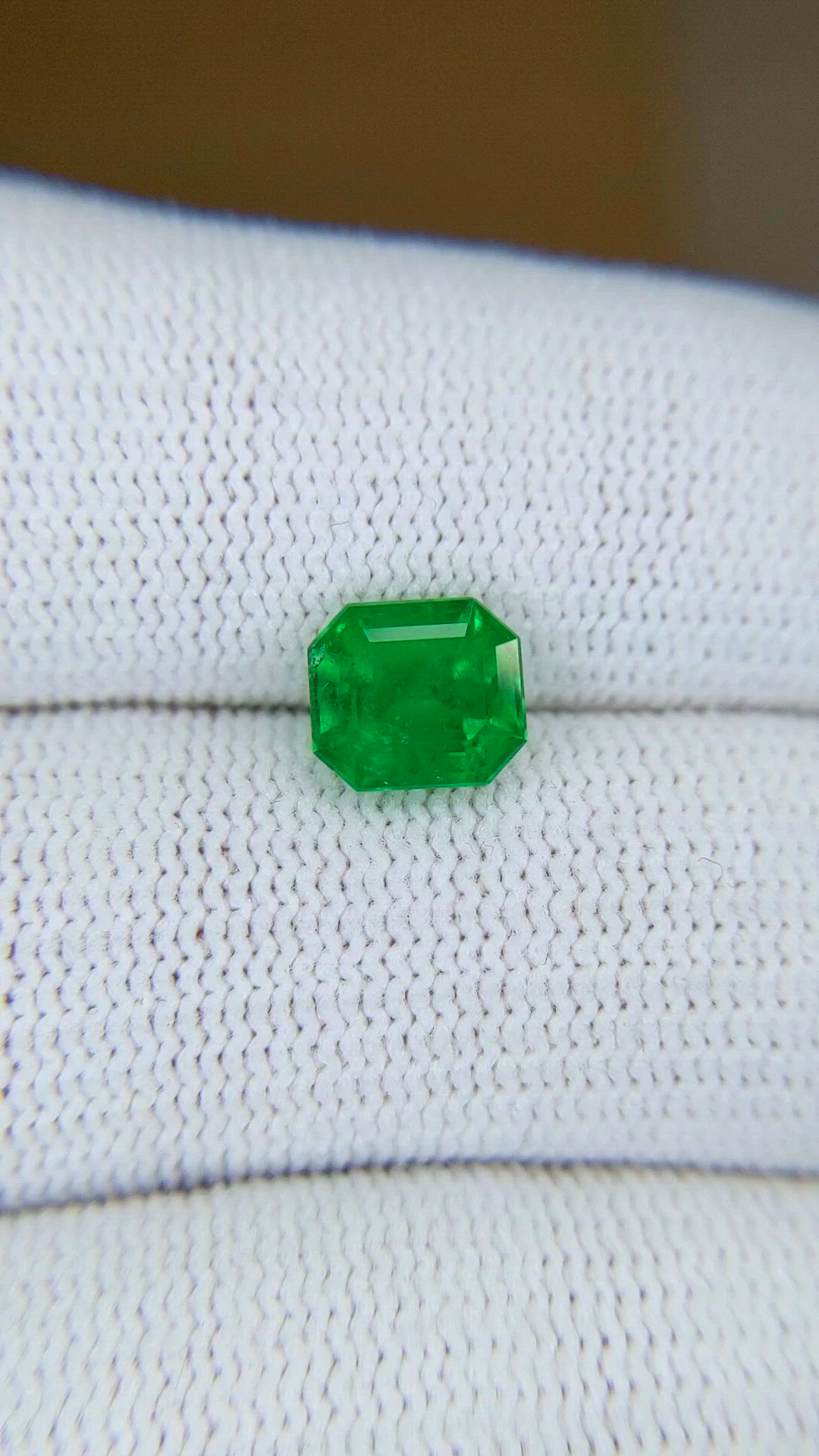 1.55 Ct. Emerald from Colombia Size Video