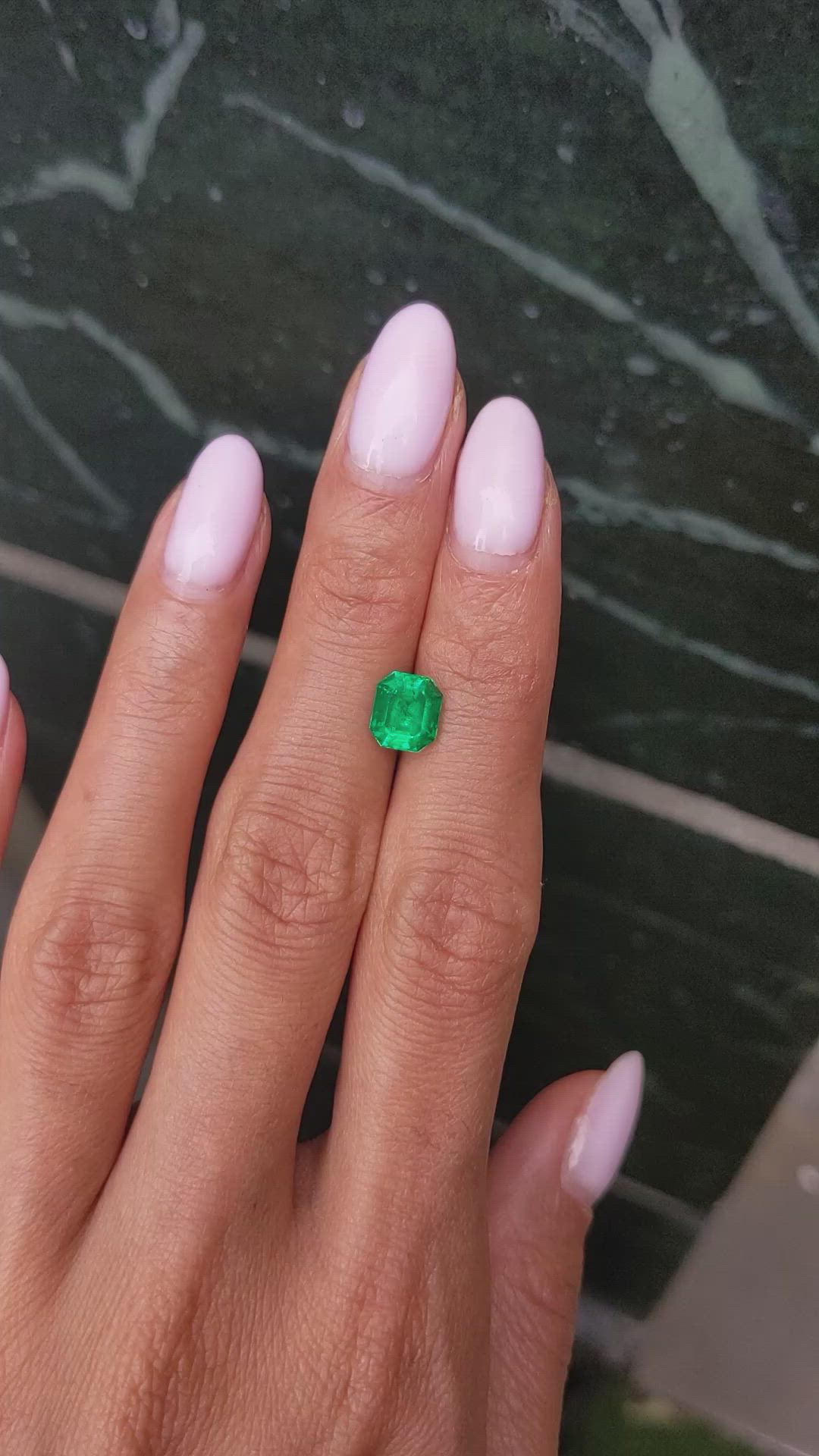 1.55 Ct. Emerald from Colombia Size Video
