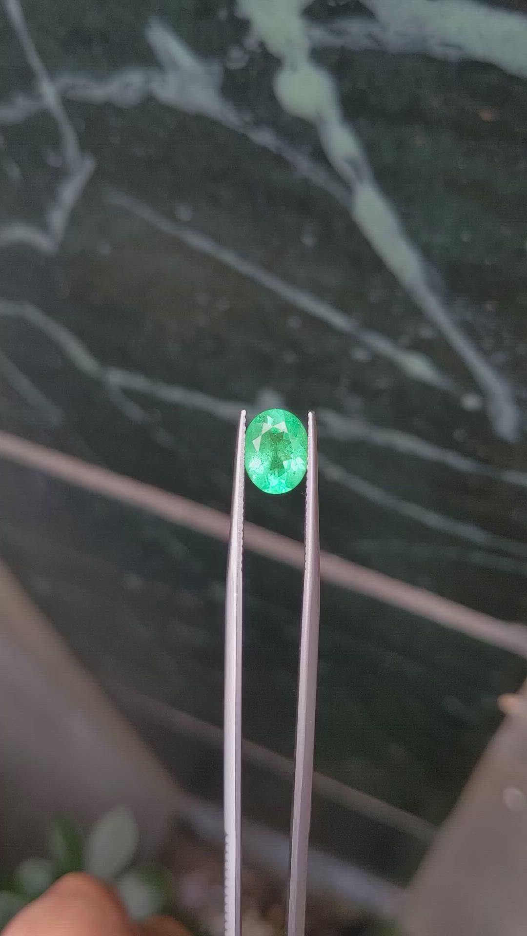 1.72 Ct. Emerald from Colombia Size Video
