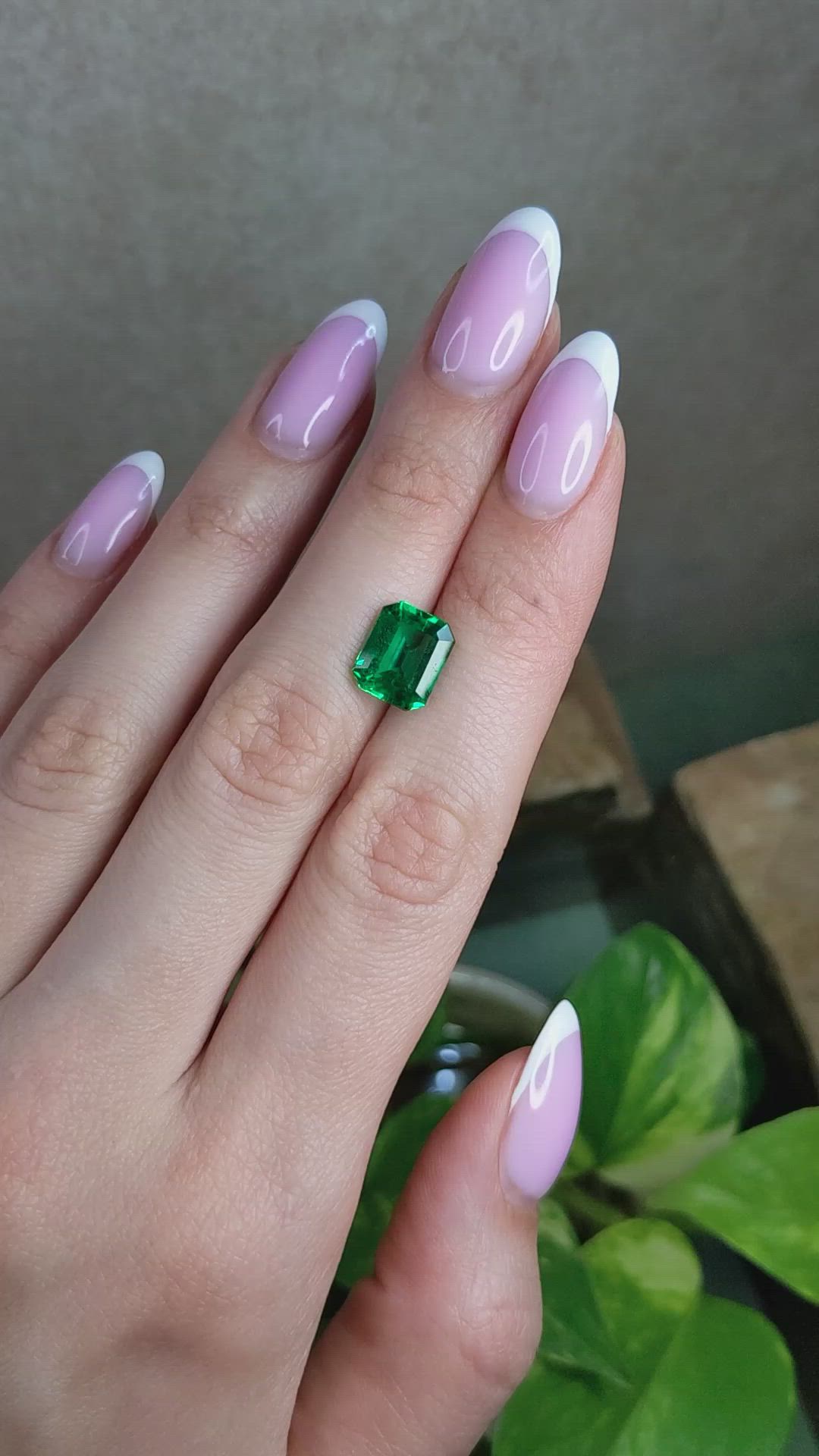 3.44 Ct. Emerald from Colombia Size Video
