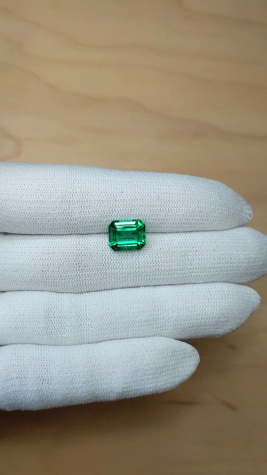 3.44 Ct. Emerald from Colombia Size Video
