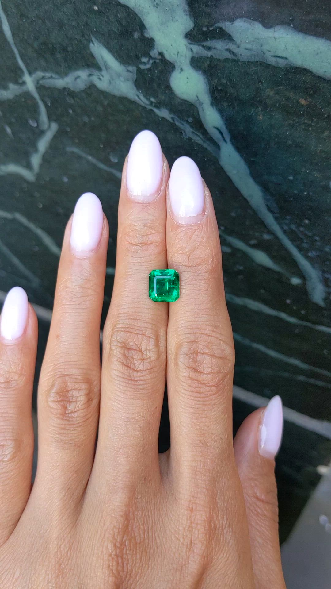 2.32 Ct. Emerald from Colombia Size Video