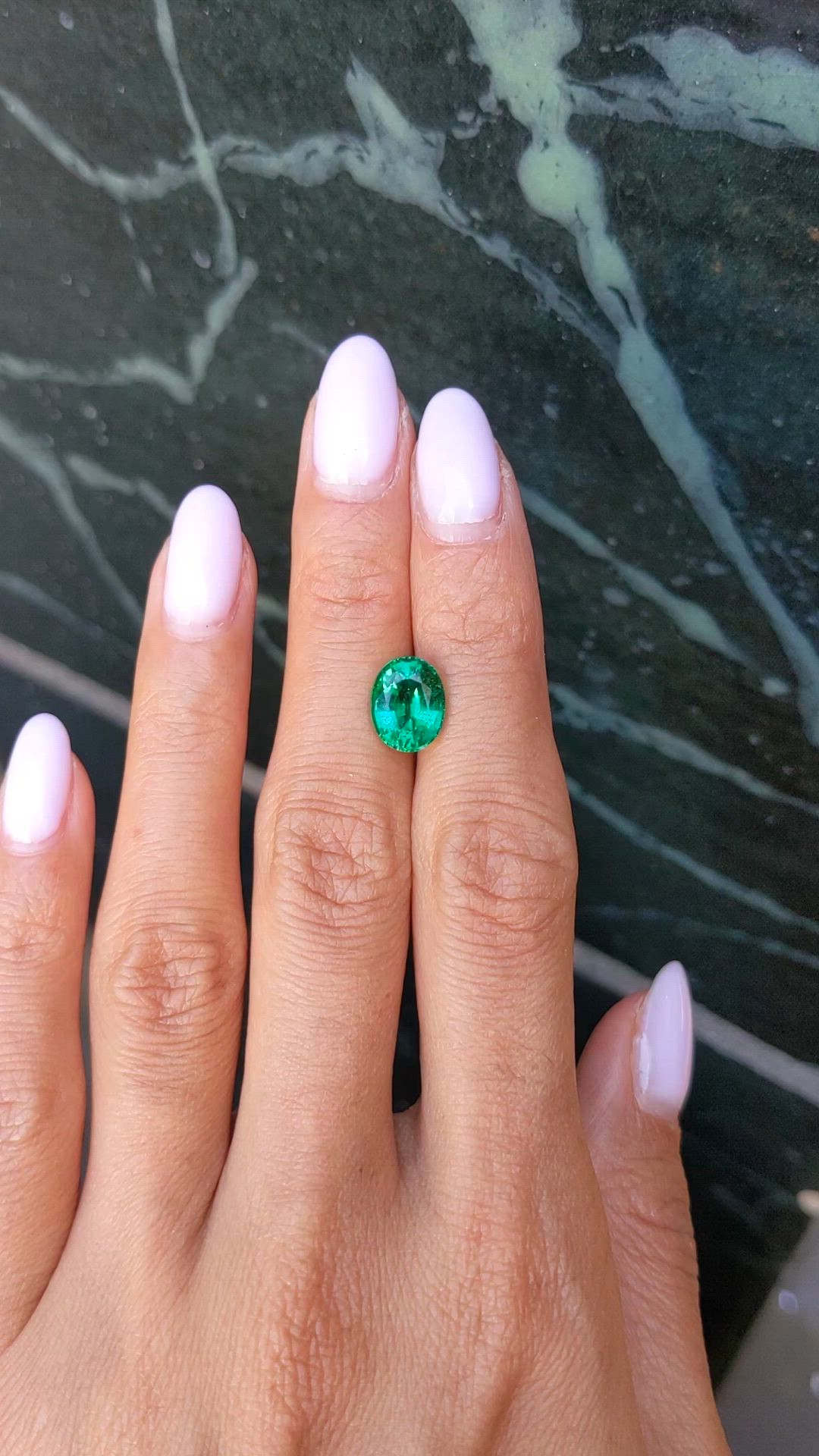 2.74 Ct. Emerald from Colombia Size Video