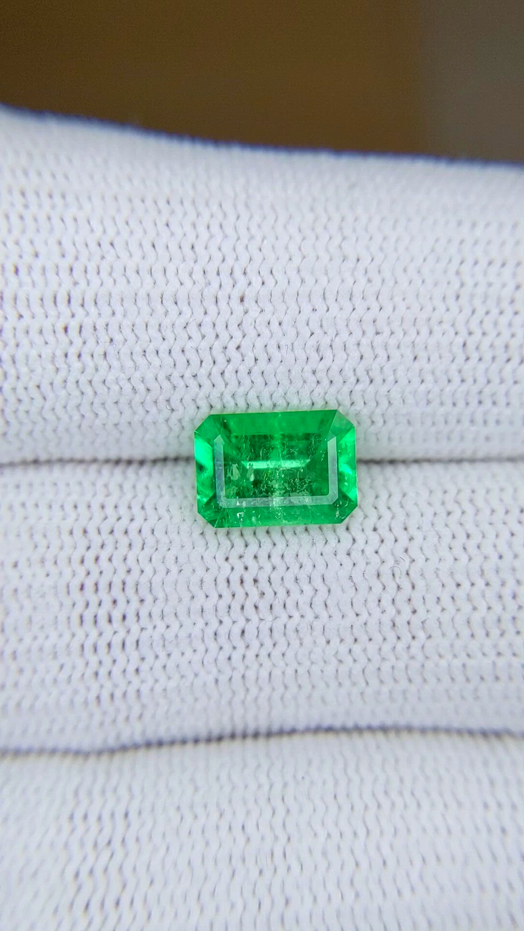1.56 Ct. Emerald from Colombia Size Video