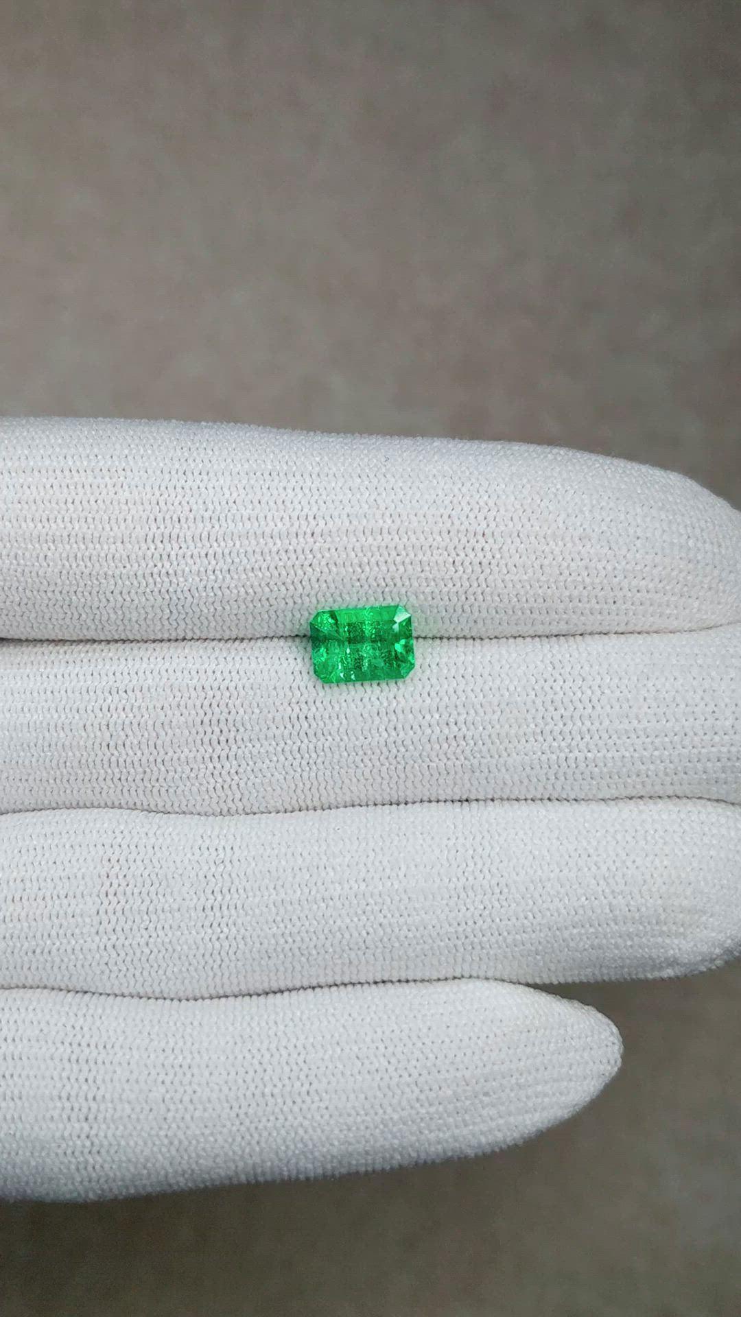 1.56 Ct. Emerald from Colombia Size Video