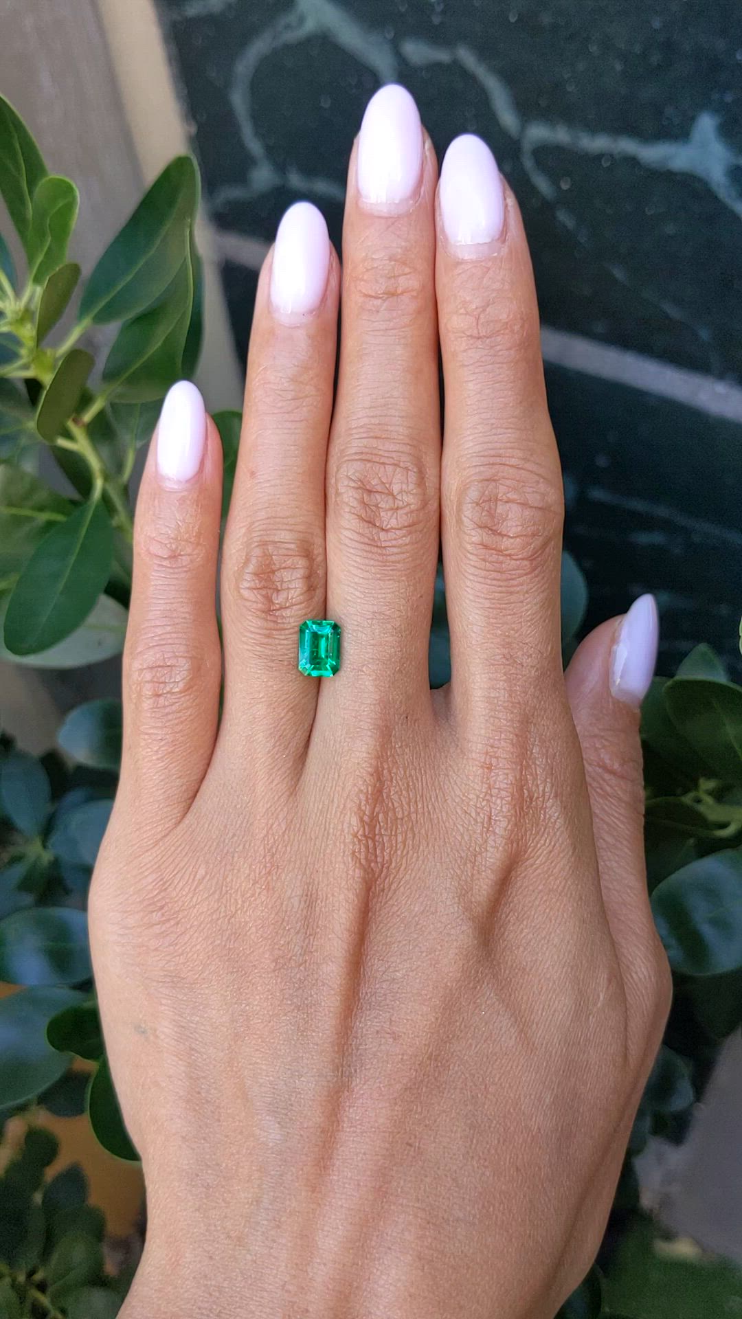 1.33 Ct. Emerald from Colombia Size Video