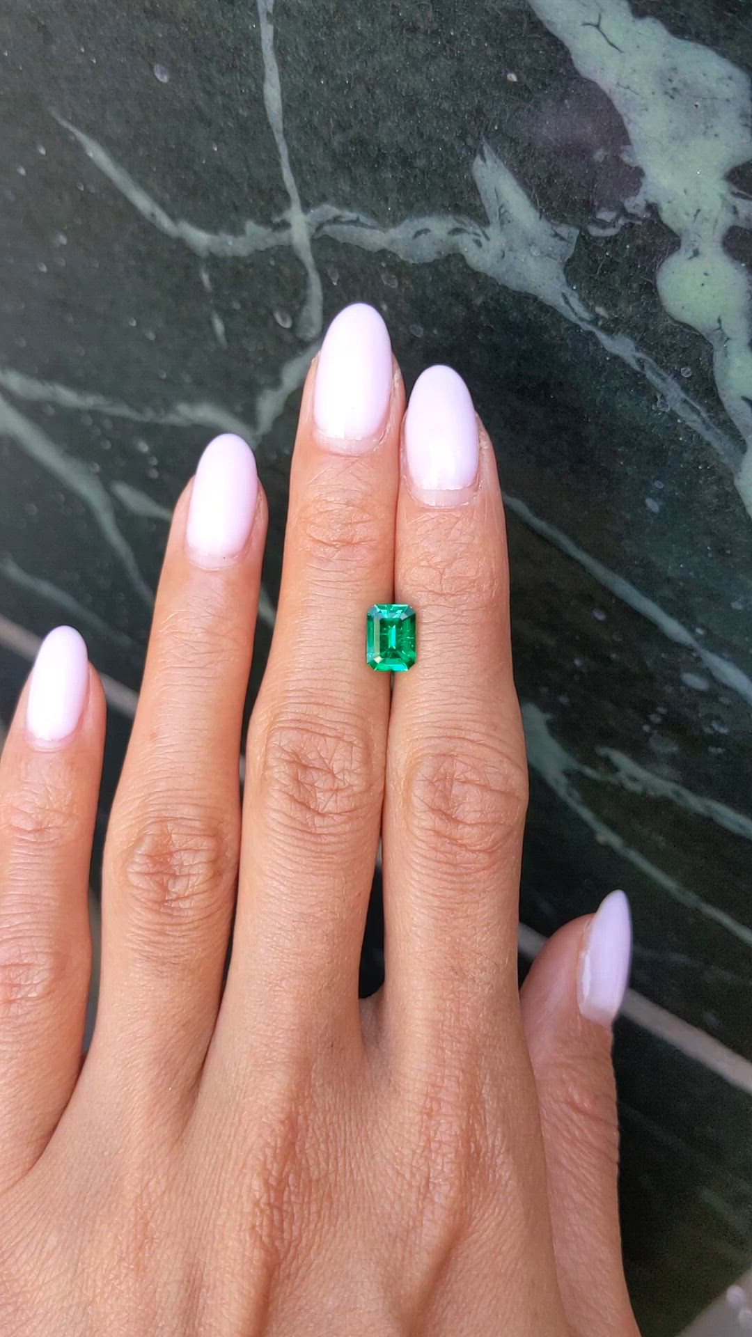 1.33 Ct. Emerald from Colombia Size Video