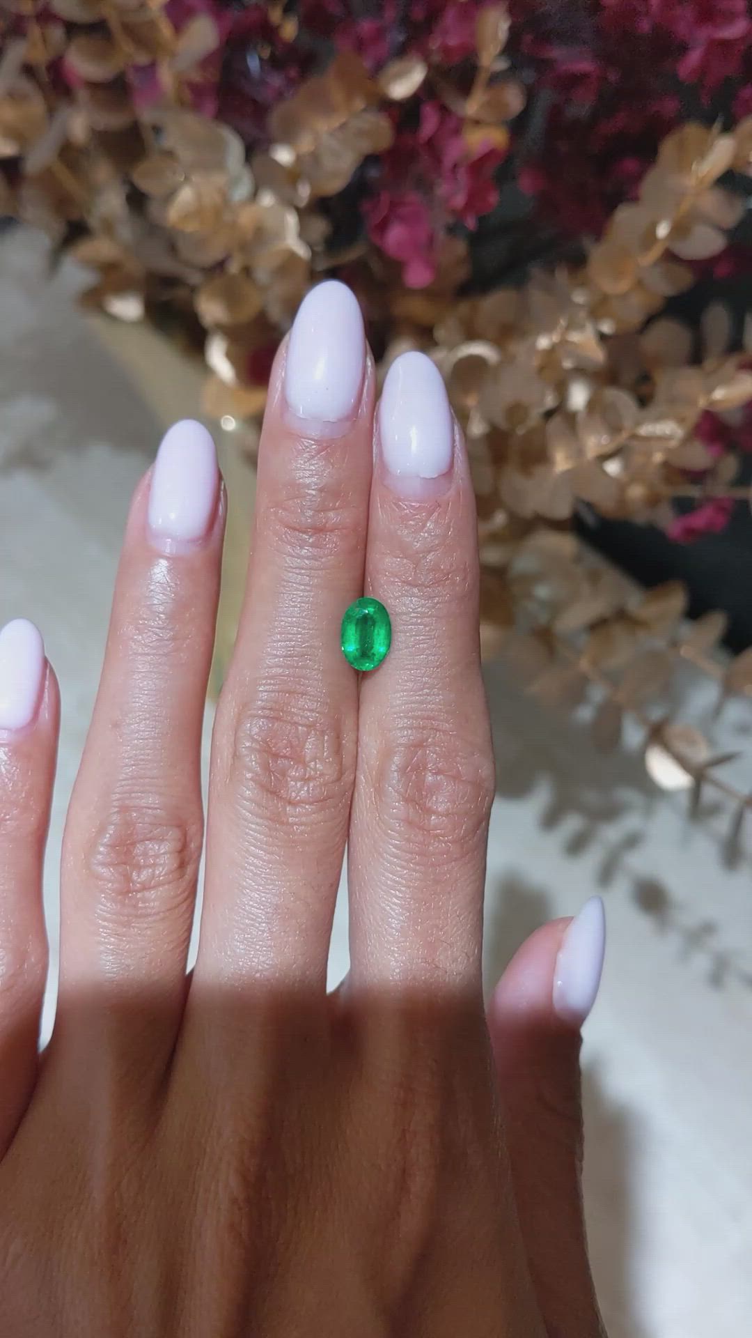 1.17 Ct. Emerald from Zambia Size Video