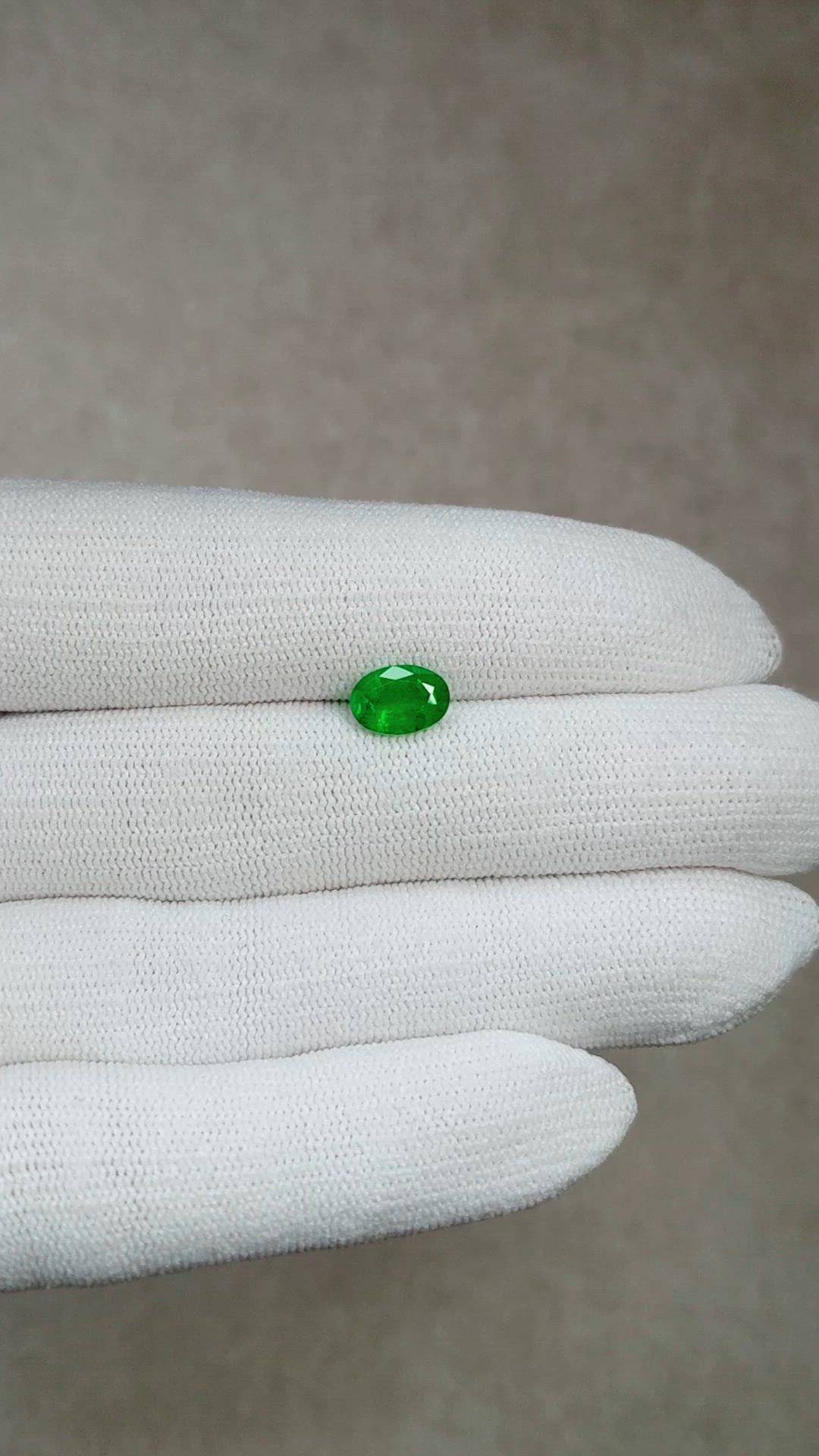 1.17 Ct. Emerald from Zambia Size Video