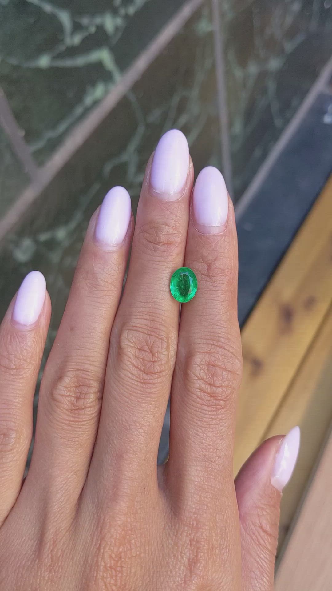 1.51 Ct. Emerald from Zambia Size Video