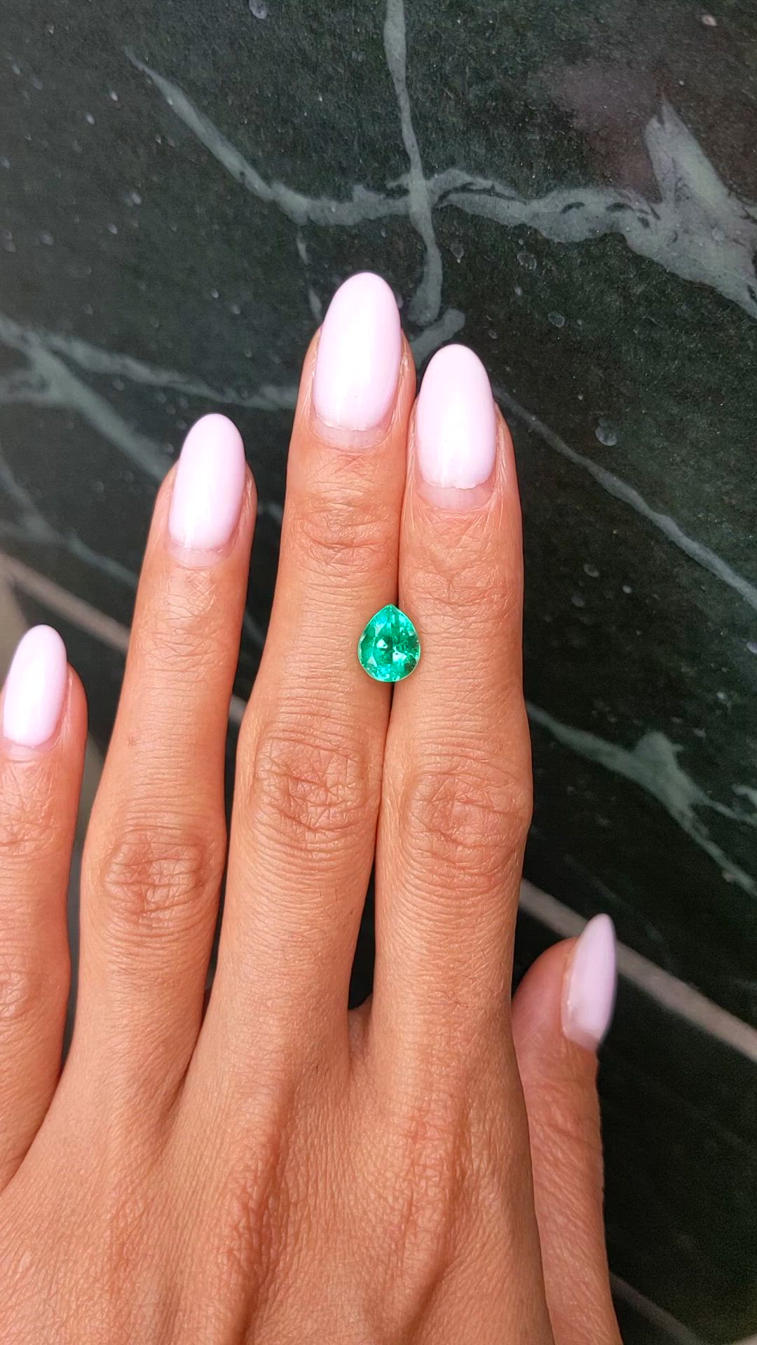 1.56 Ct. Emerald from Colombia Size Video