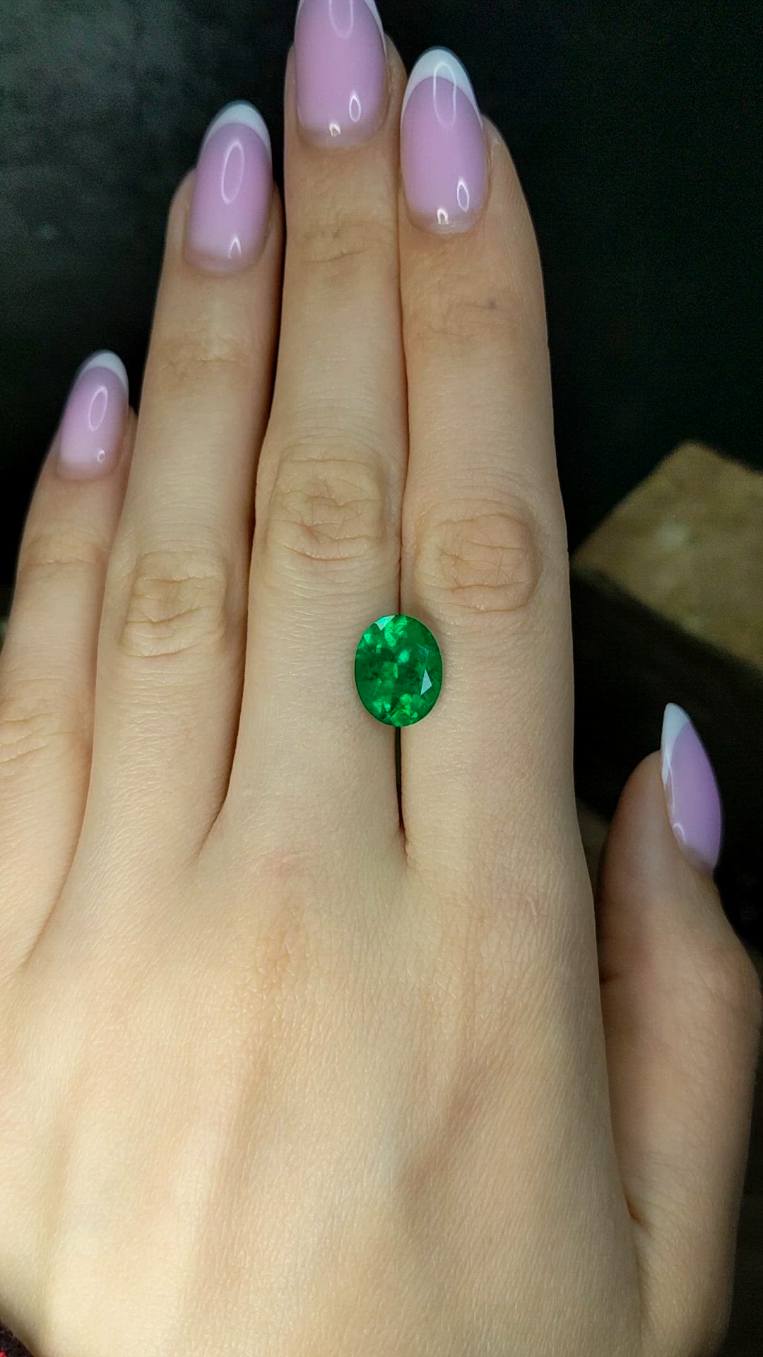 3.74 Ct. Emerald from Colombia Size Video