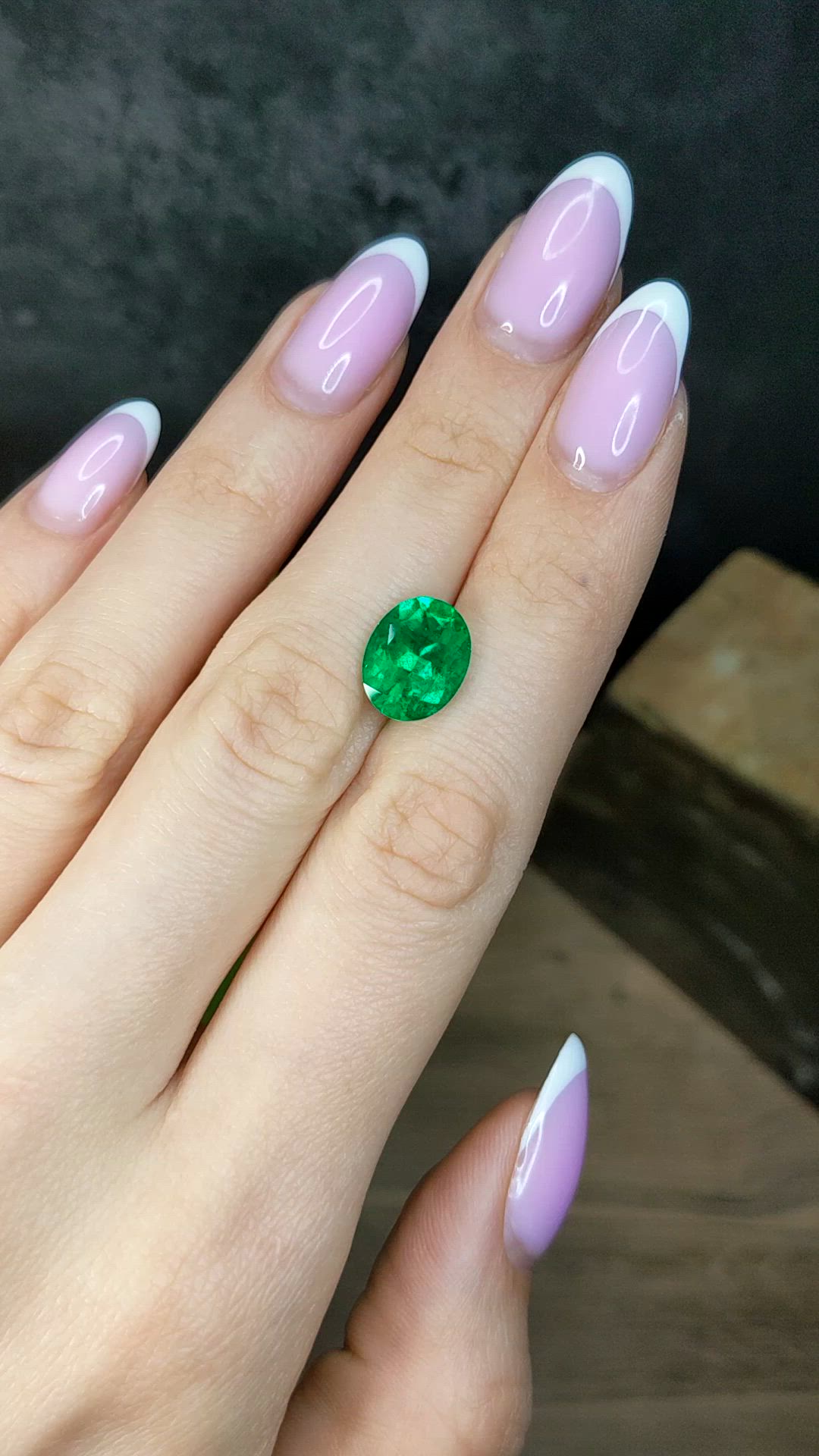 3.74 Ct. Emerald from Colombia Size Video