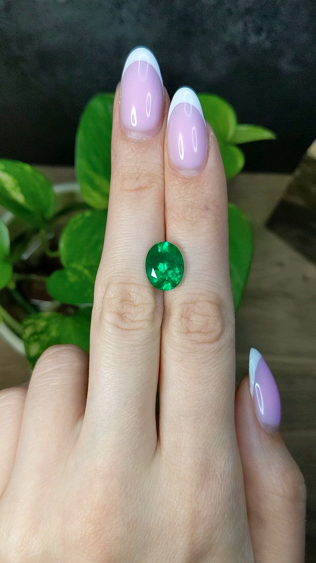 3.74 Ct. Emerald from Colombia Size Video