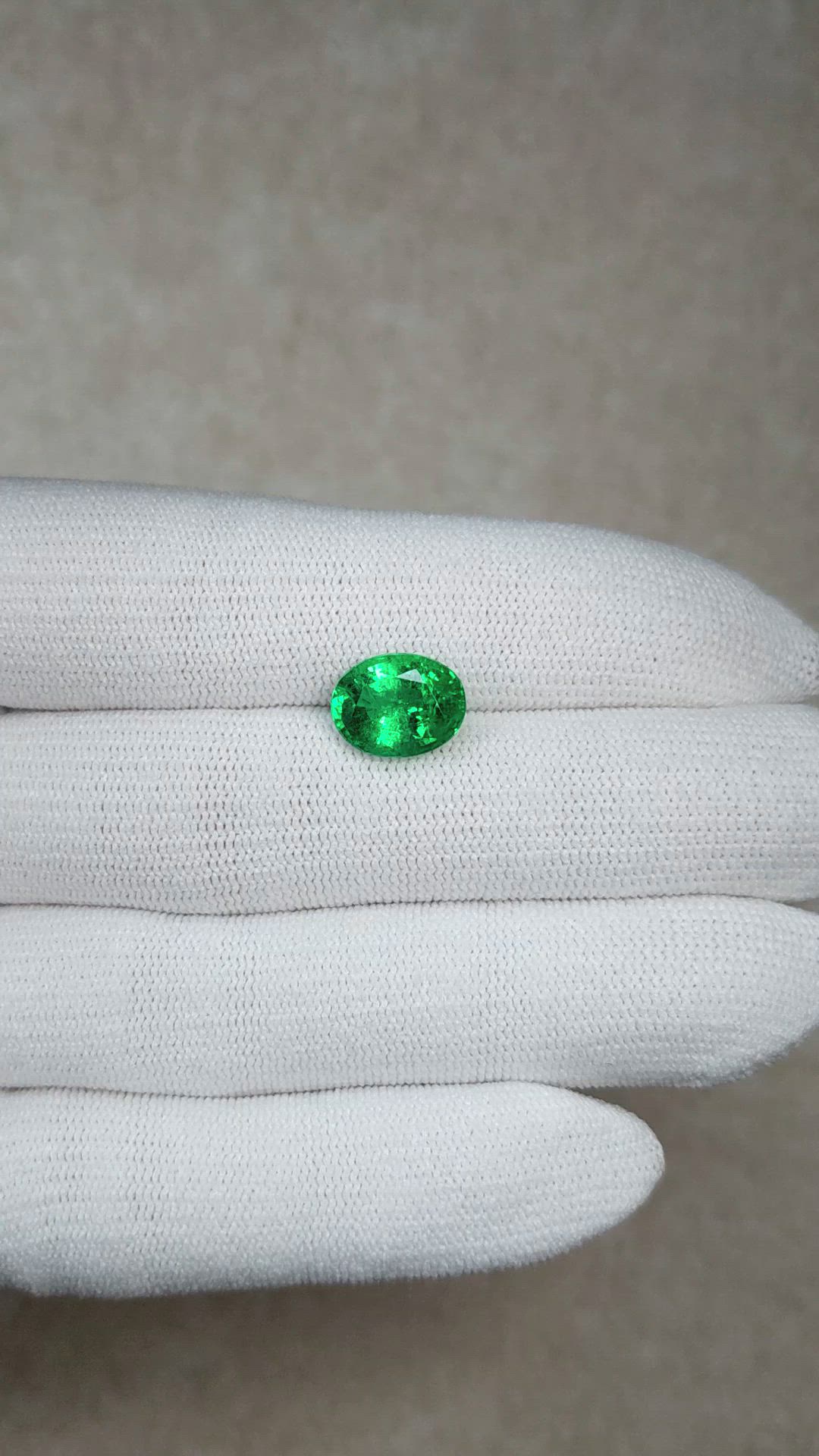 3.48 Ct. Emerald from Colombia Size Video